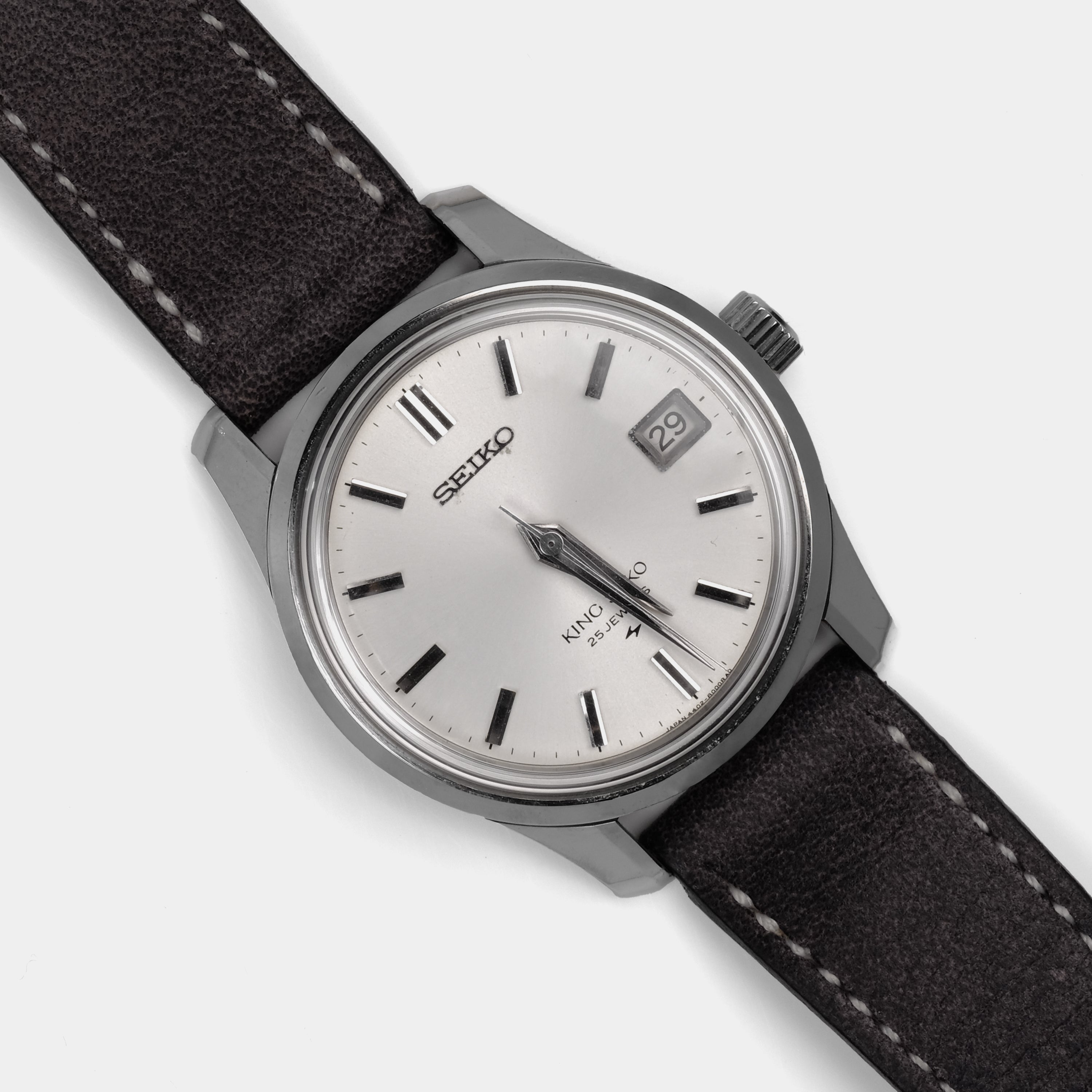 King Seiko 44KS Calendar Ref. 4402-8000 Silver Dial Circa 1967 Wristwatch
