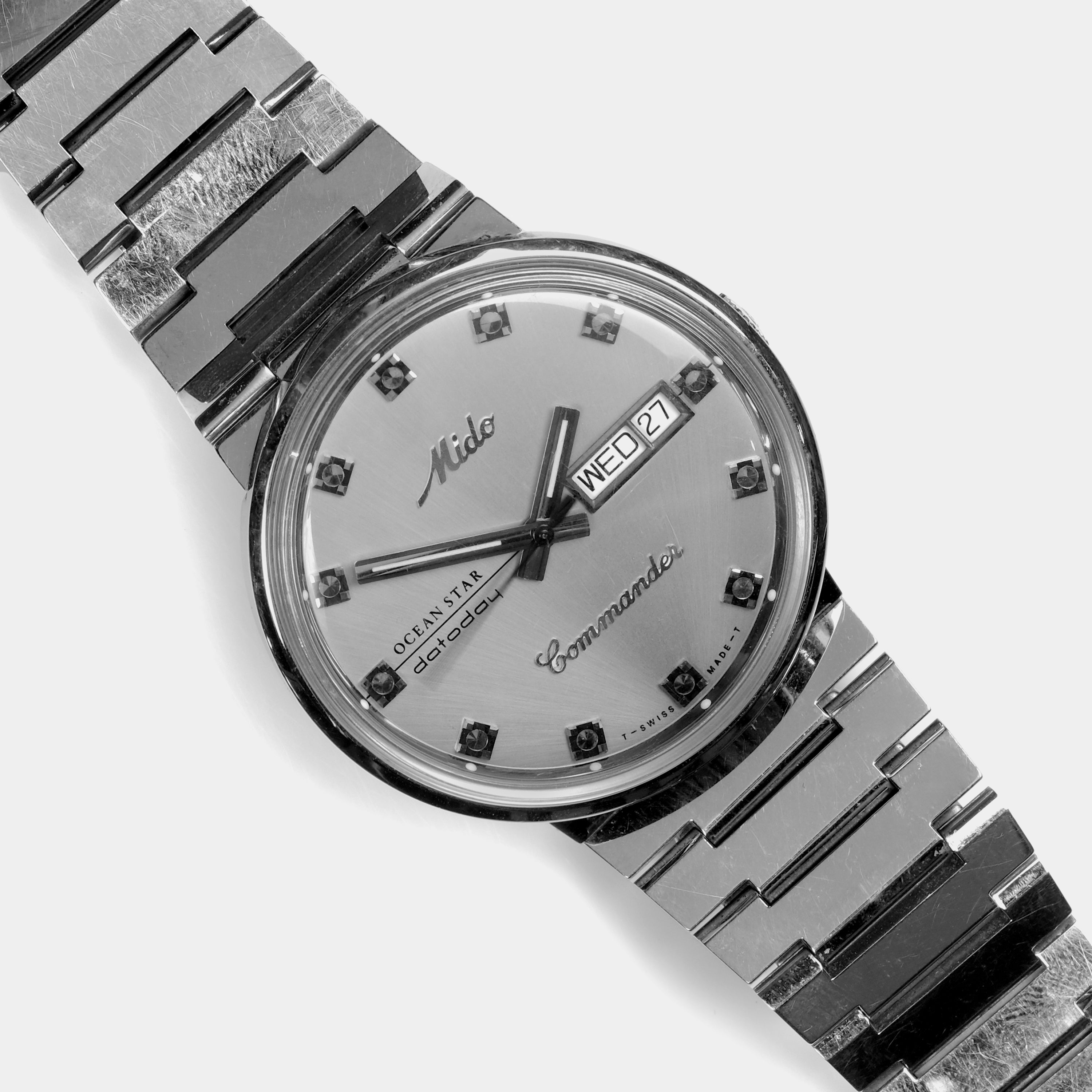 Mido Powerwind Datoday Commander Ocean Star ref. 8269 1980s Wristwatch