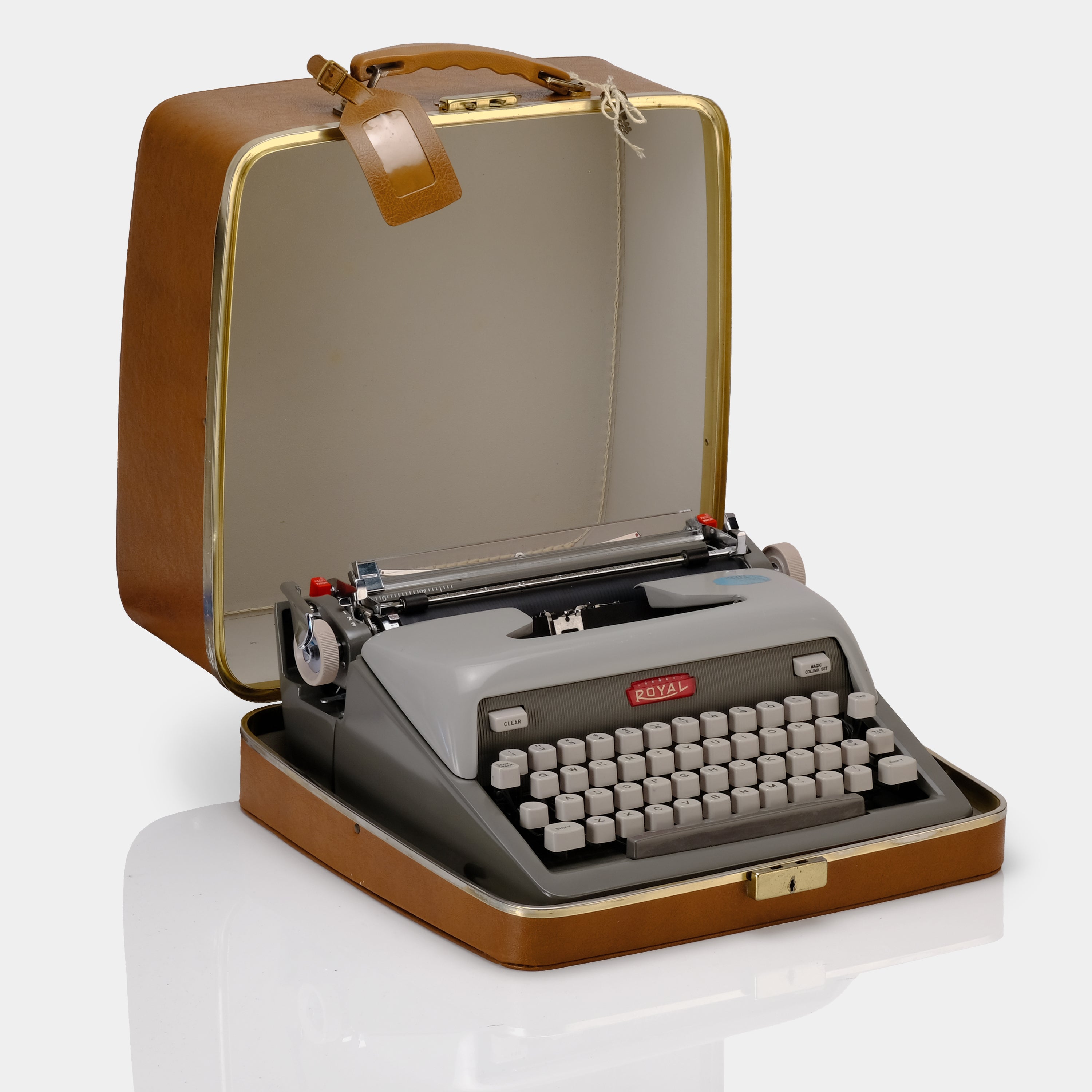 Royal Futura 800 Grey Manual Typewriter and Case