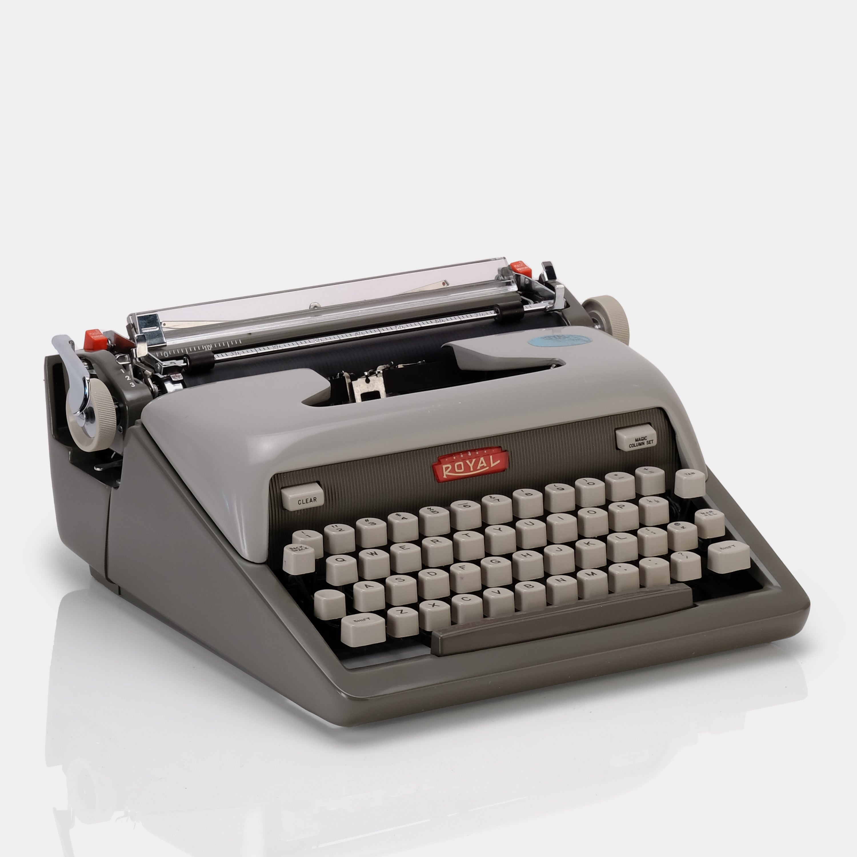 Royal Futura 800 Grey Manual Typewriter and Case