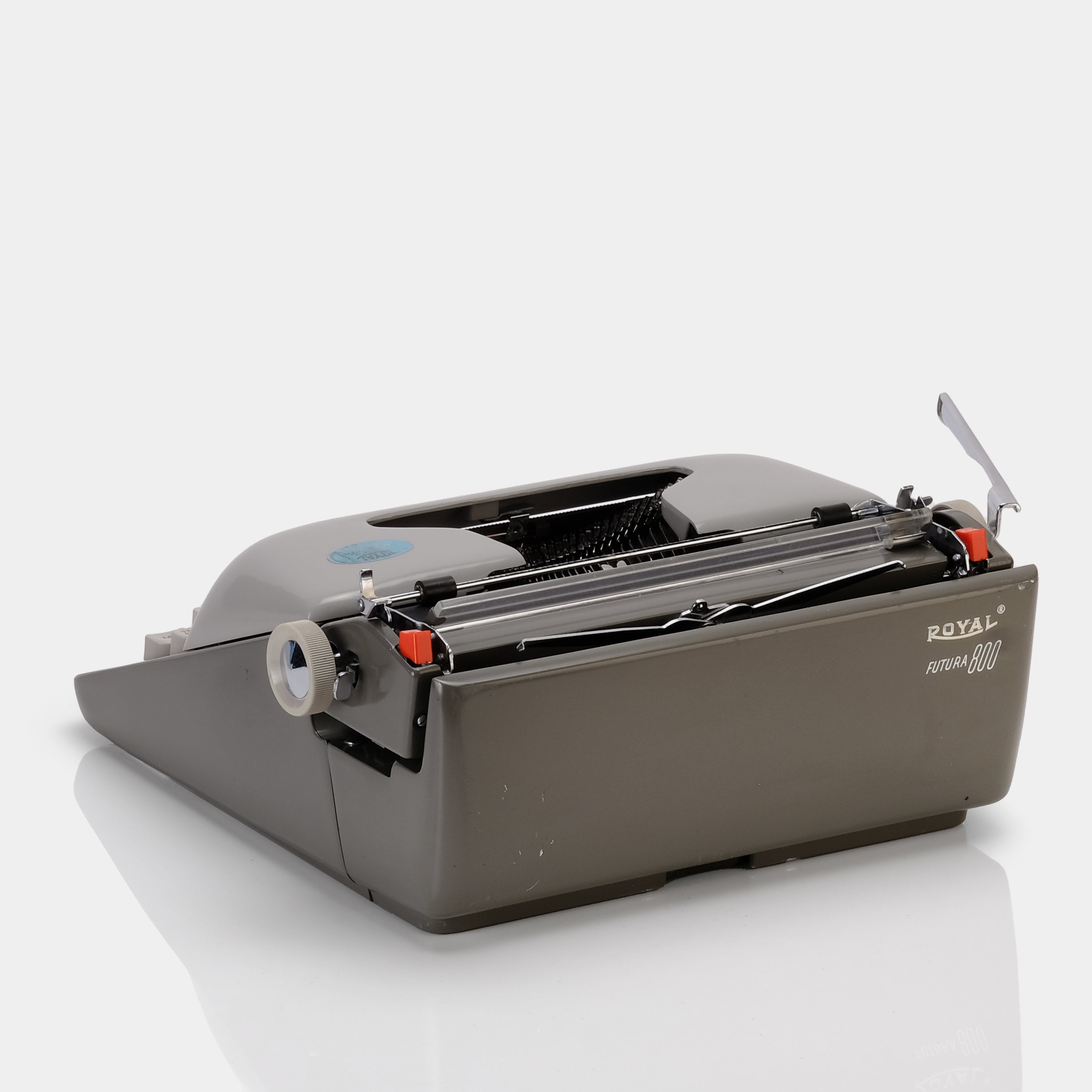 Royal Futura 800 Grey Manual Typewriter and Case