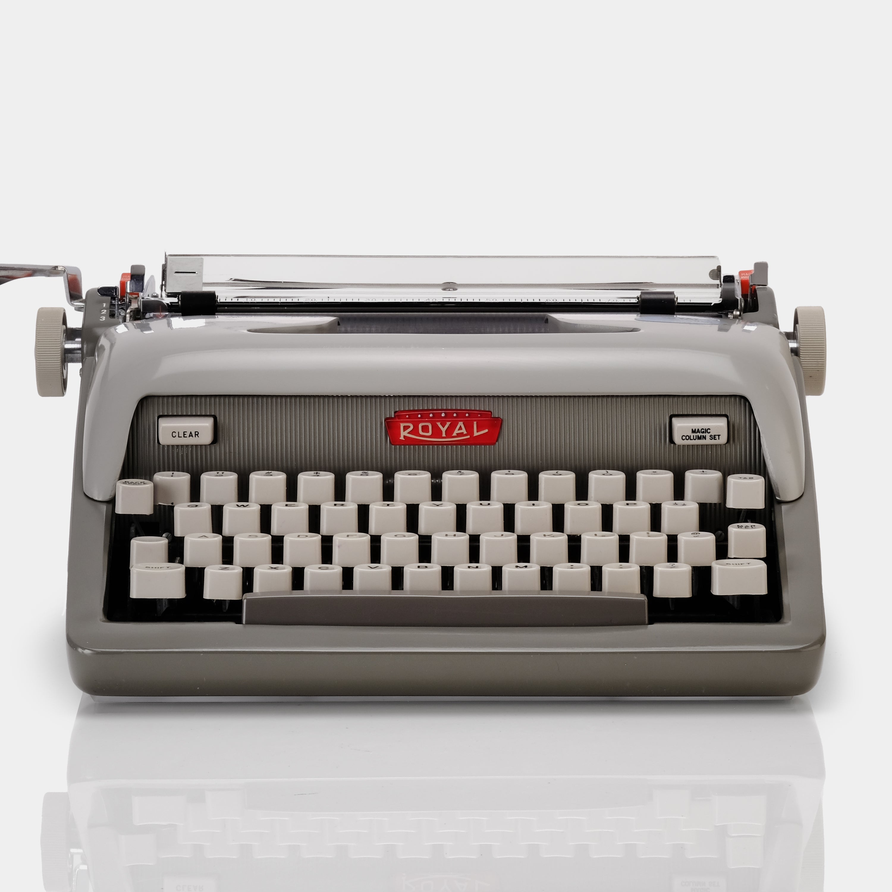 Royal Futura 800 Grey Manual Typewriter and Case