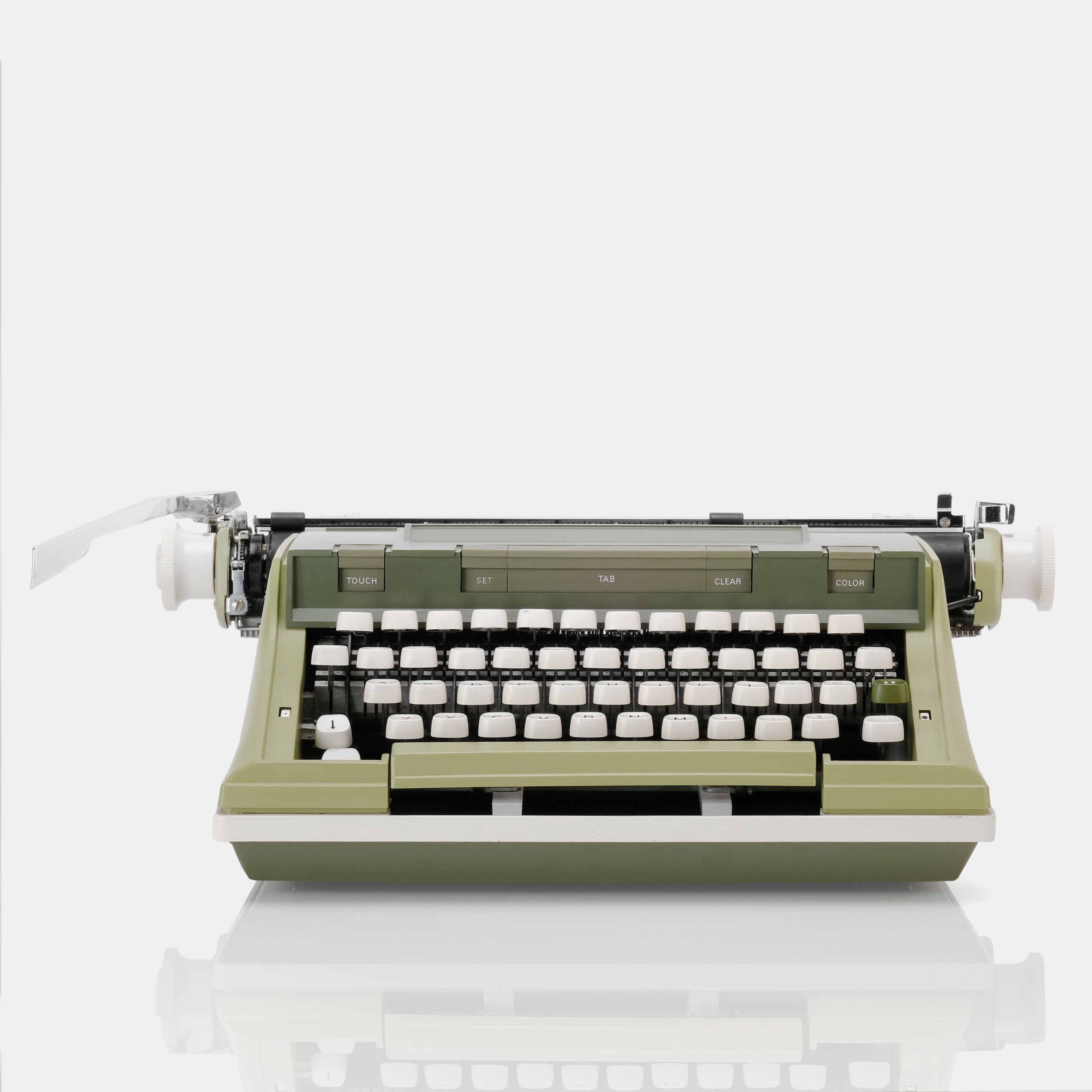 Sears Newport Green Manual Typewriter and Case