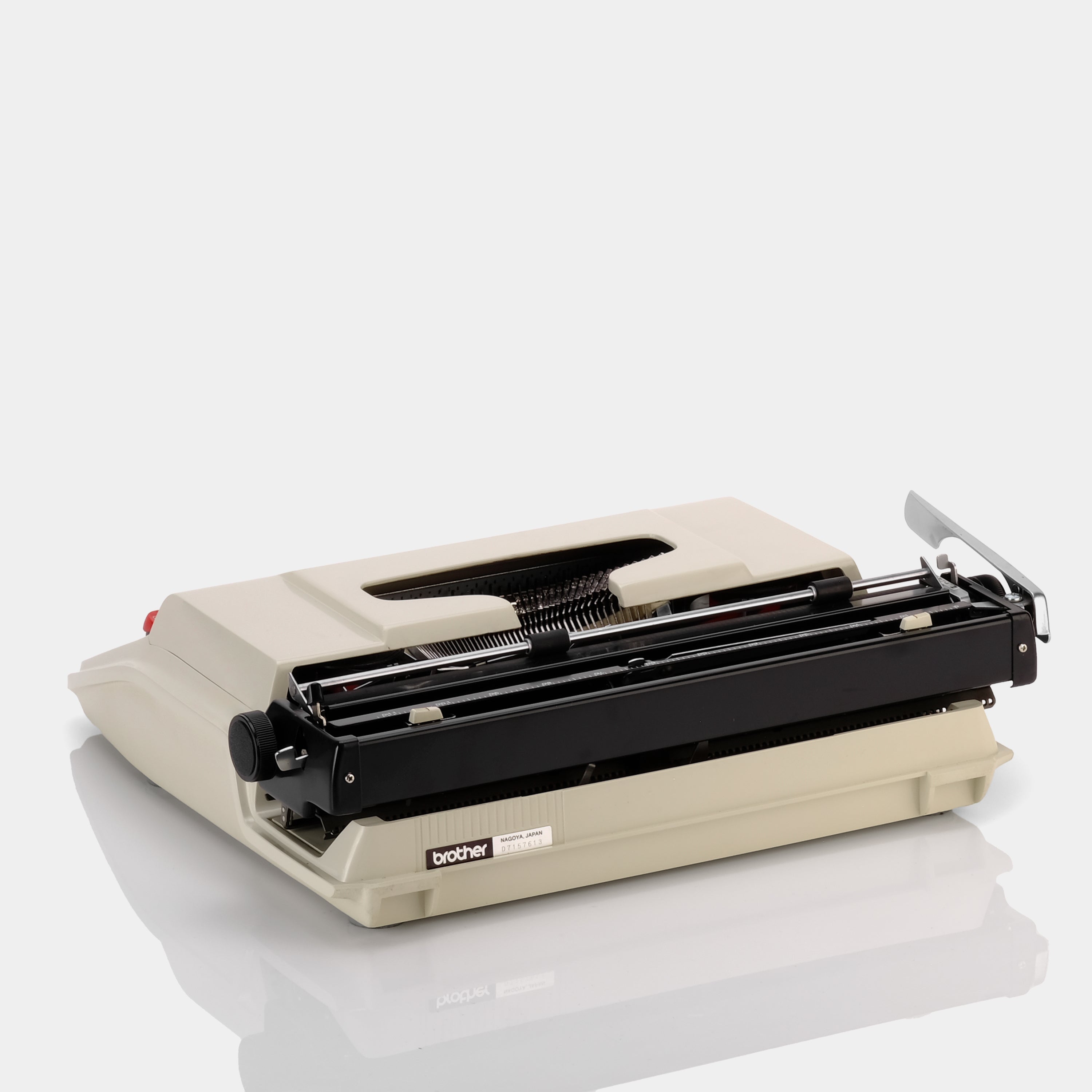 Brother Accord 12 Tan Manual Typewriter and Case