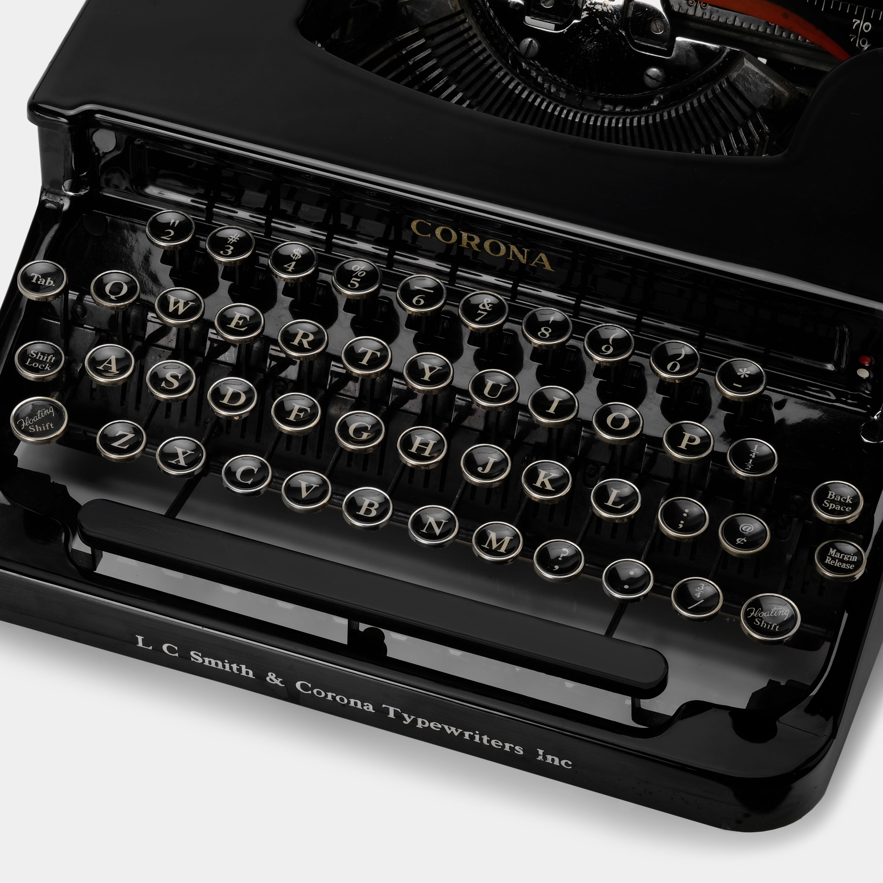Smith-Corona Silent Black Manual Typewriter and Case