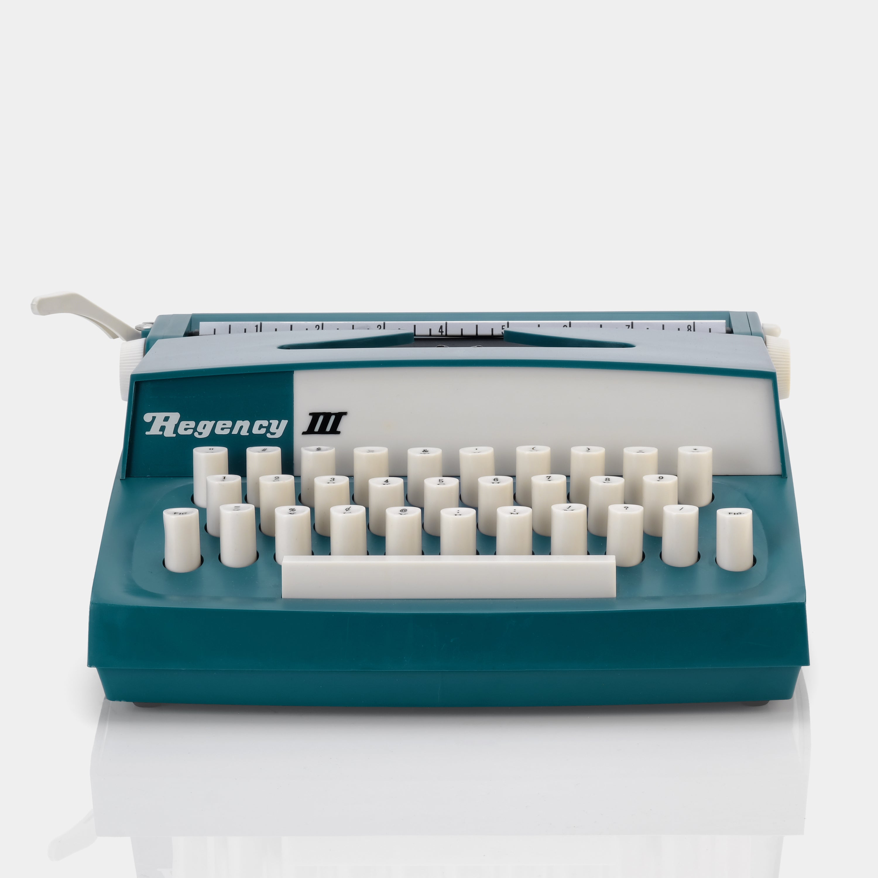 Regency III Teal Manual Typewriter