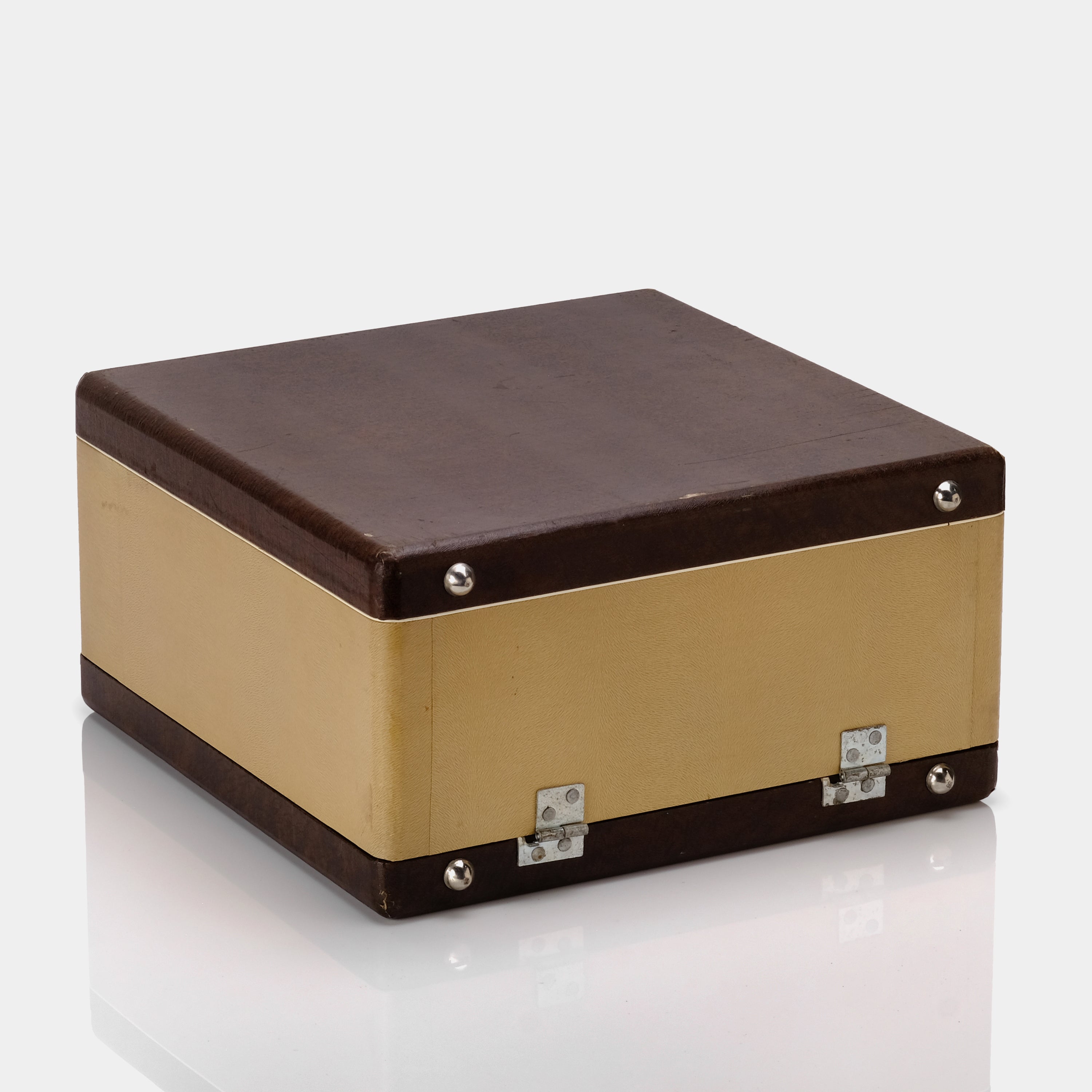 Underwood De Luxe Quiet Tab Two-Tone Brown Manual Typewriter and Case