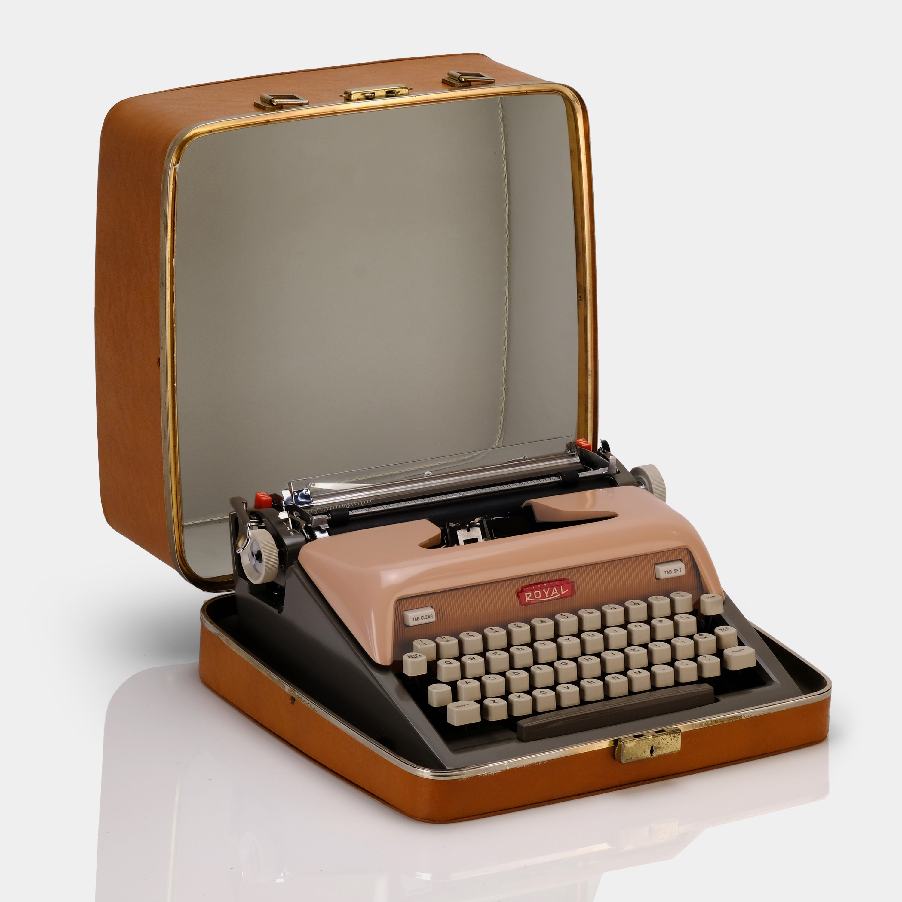 Royal Futura 800 Mauve Manual Typewriter and Case