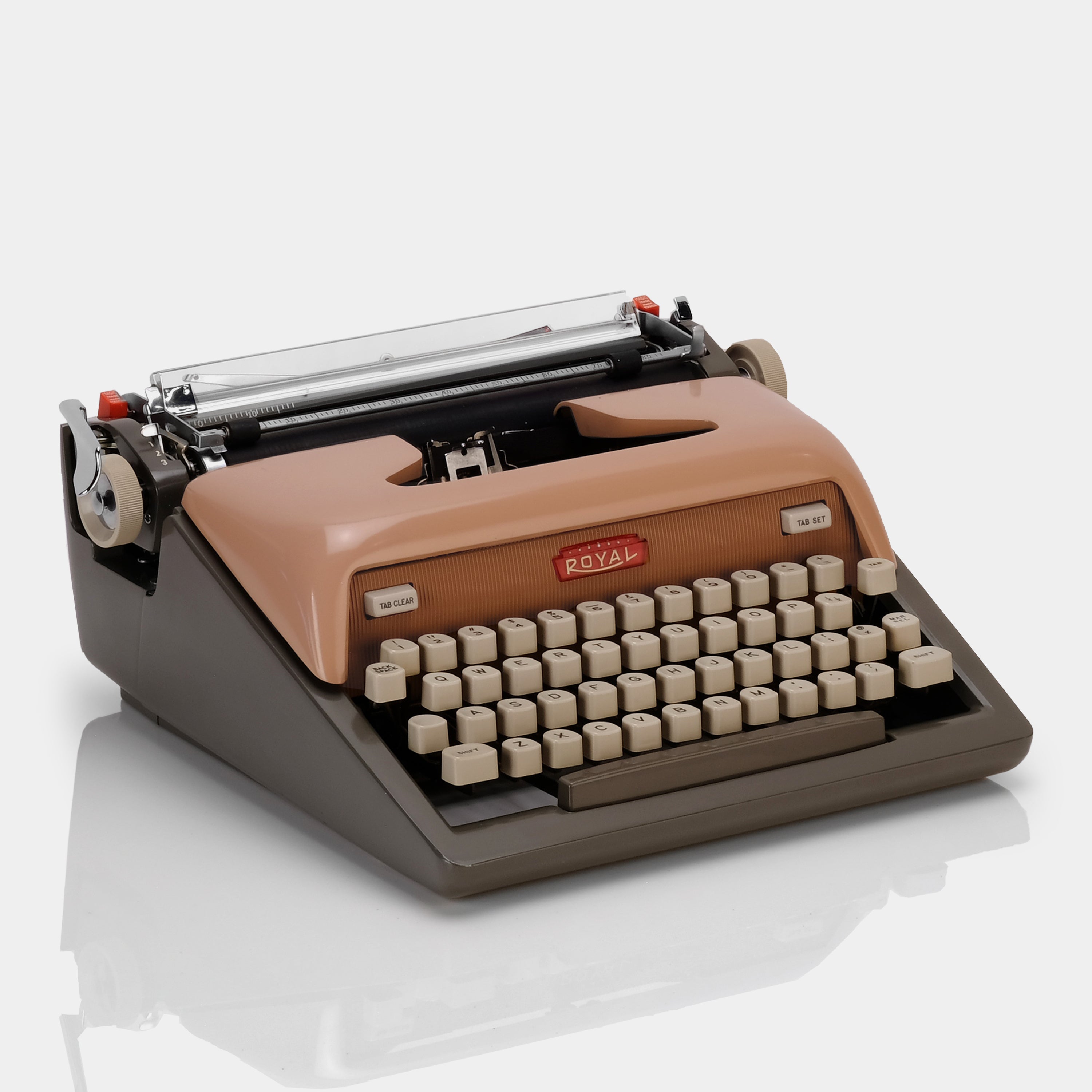 Royal Futura 800 Mauve Manual Typewriter and Case