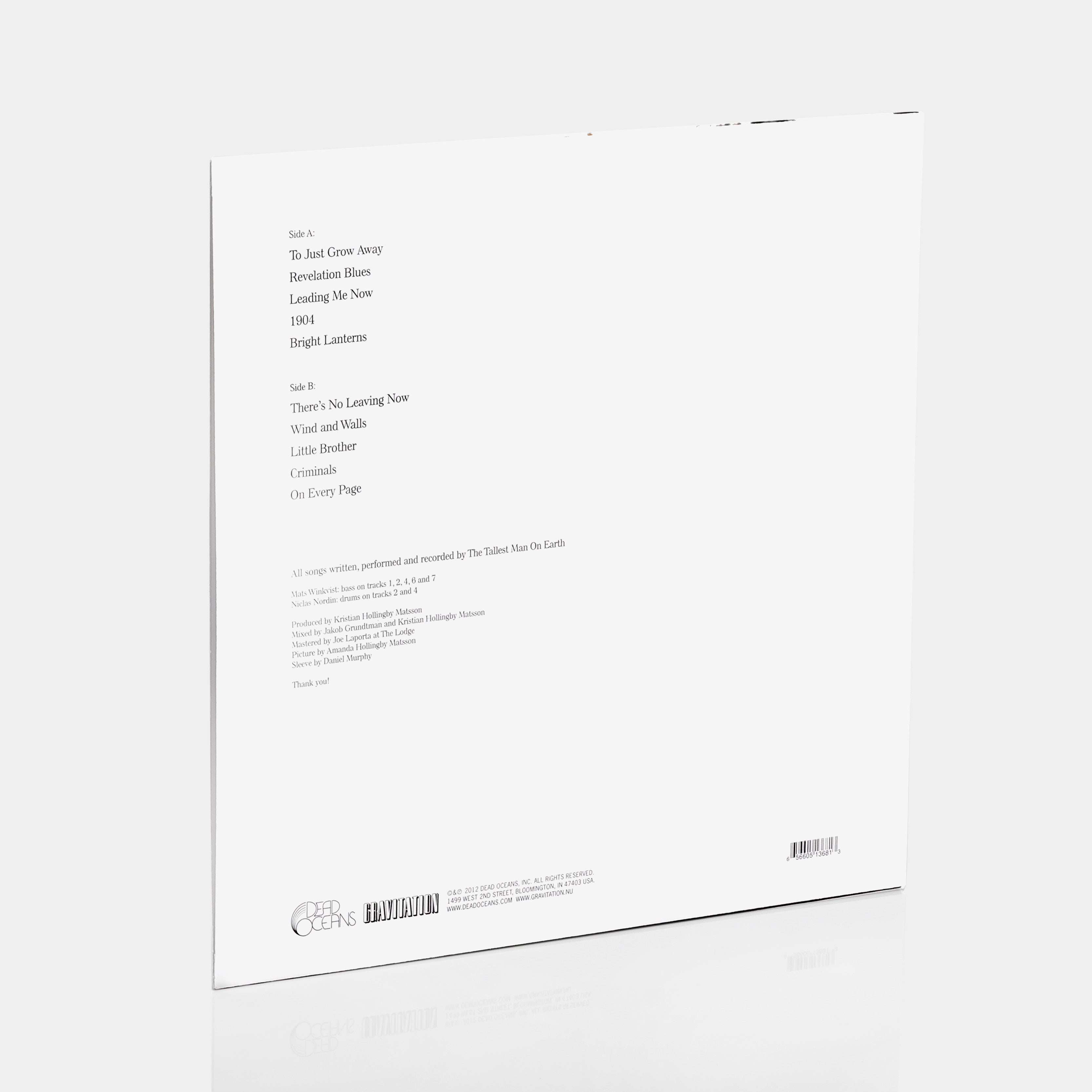 The Tallest Man On Earth - There's No Leaving Now LP Vinyl Record