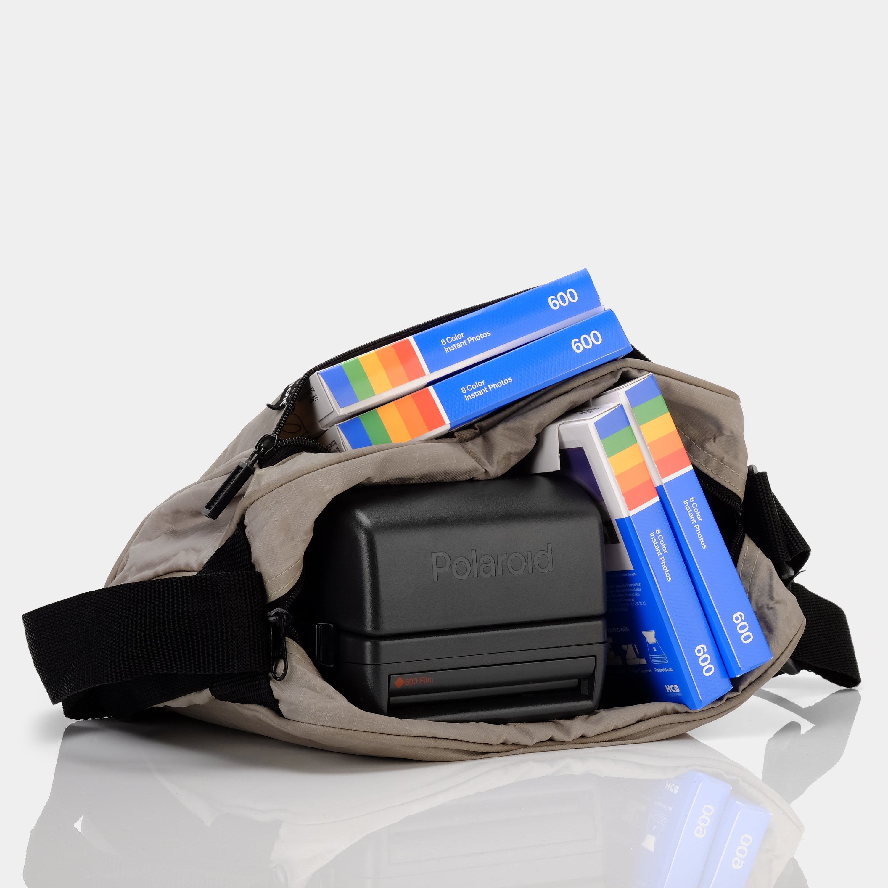 Beige Polaroid Instant Camera Bag