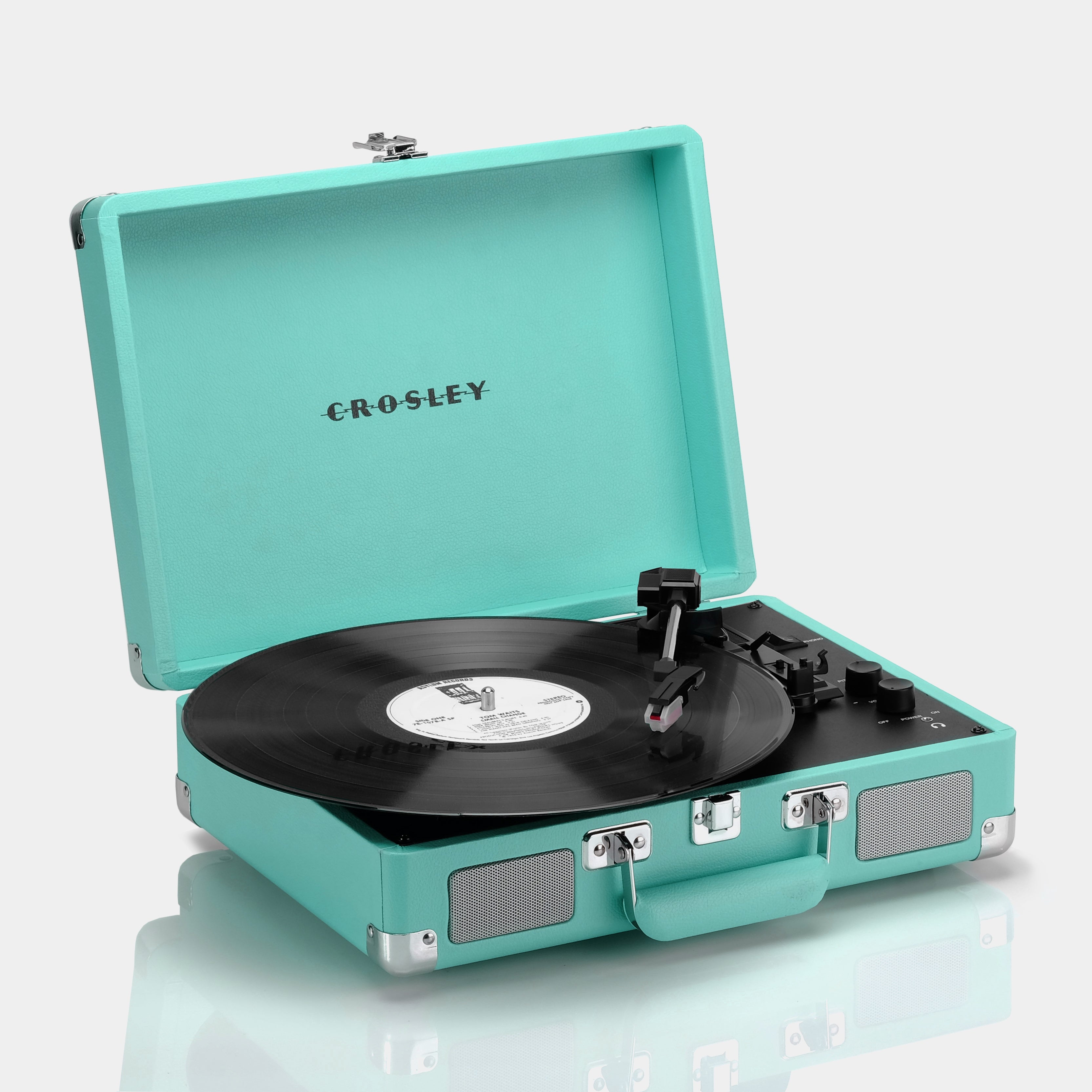 Crosley Cruiser Deluxe Turquoise Portable Turntable with Bluetooth