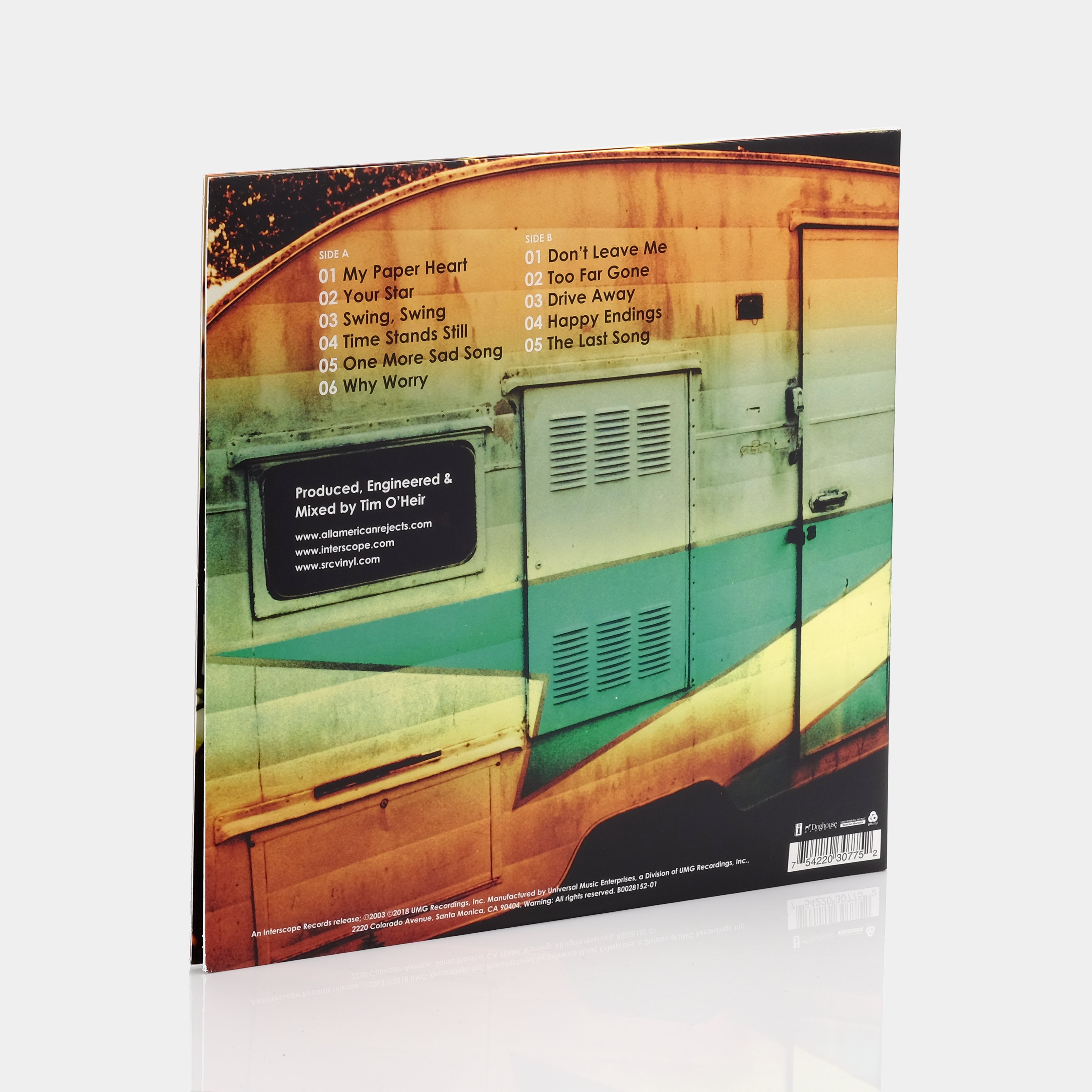 The All-American Rejects - The All American Rejects LP Pink Vinyl Record + 7" White Single