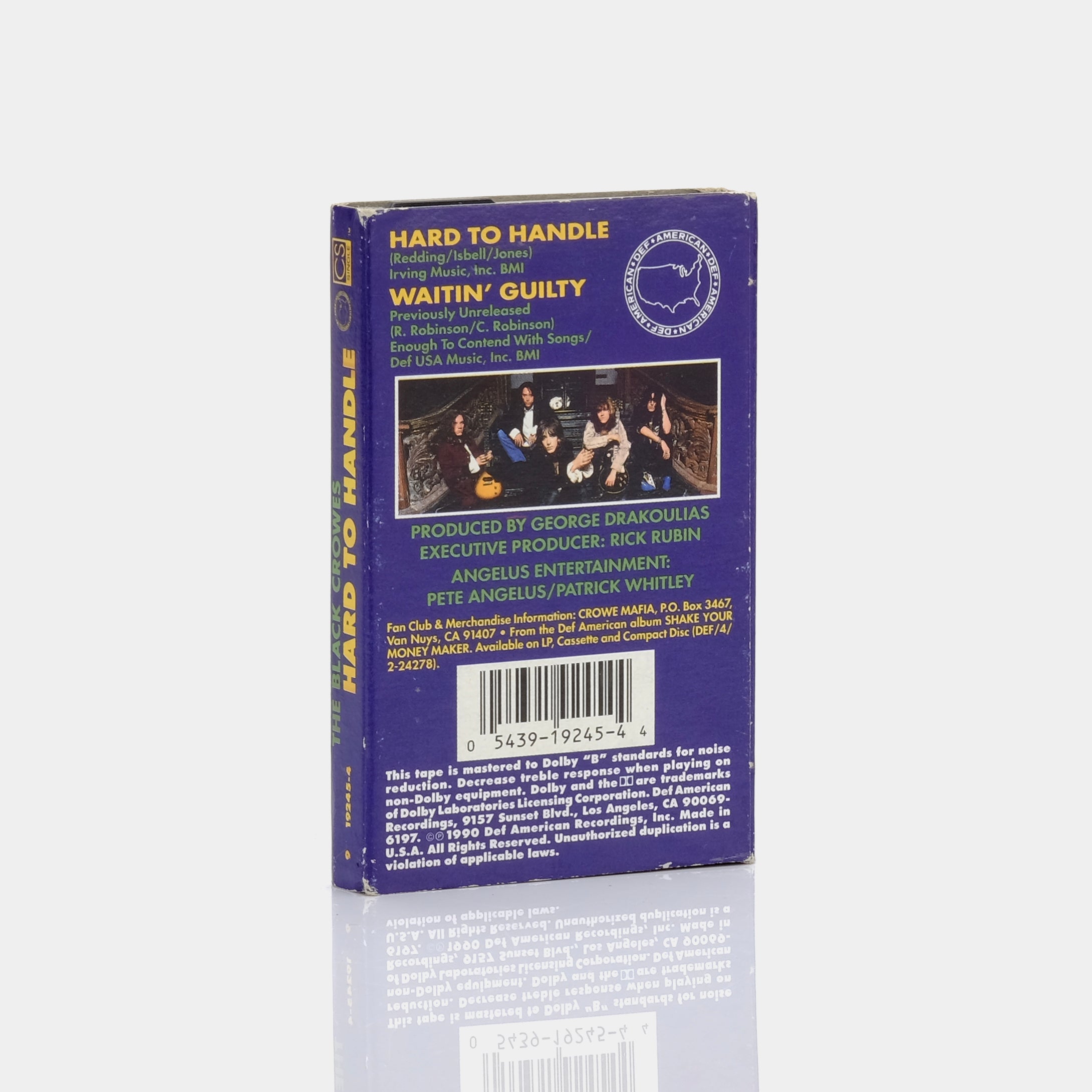 The Black Crowes - Hard To Handle Cassette Tape Single