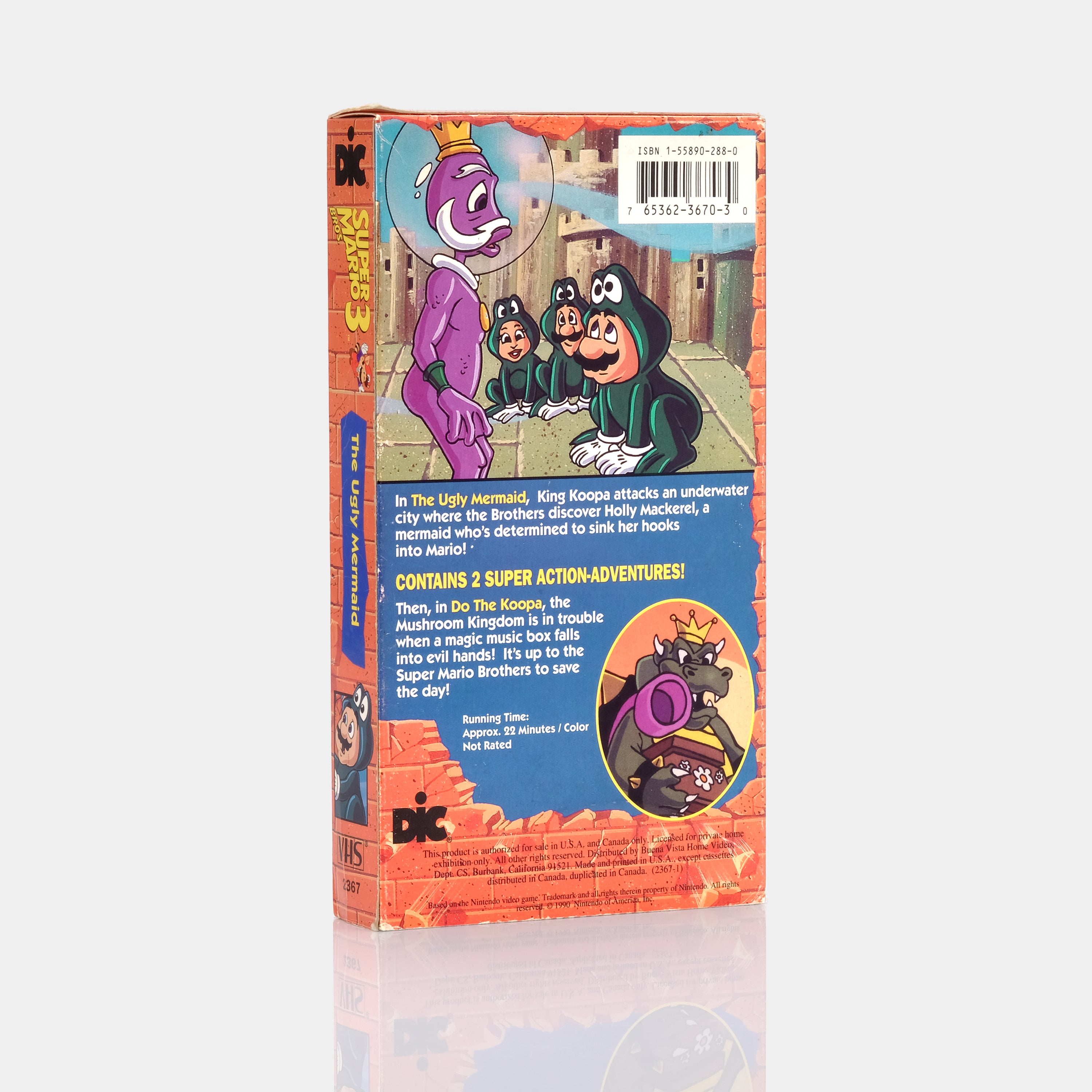 Super Mario Bros. 3: The Ugly Mermaid VHS Tape