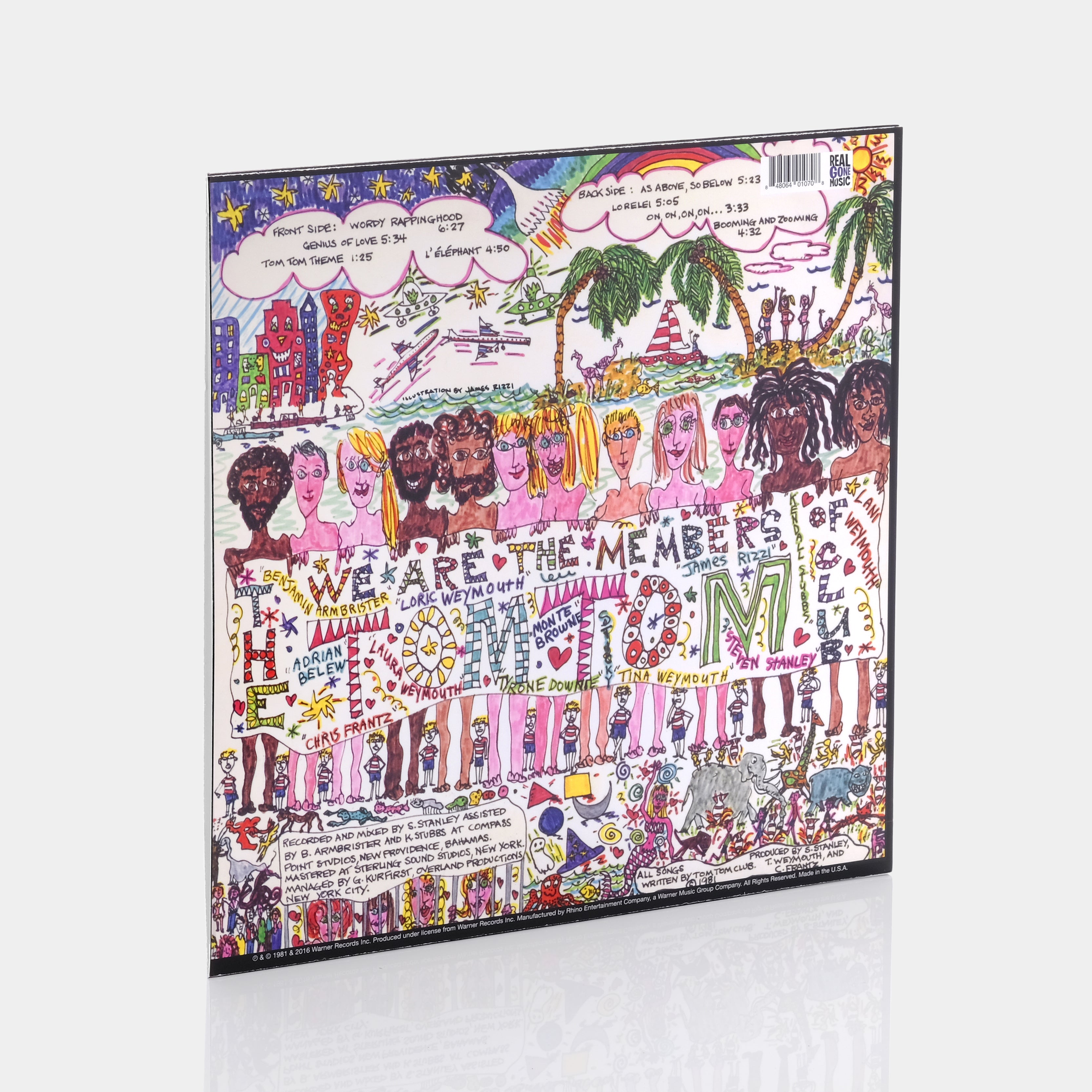 Tom Tom Club - Tom Tom Club LP Tropical Yellow & Red Vinyl Record