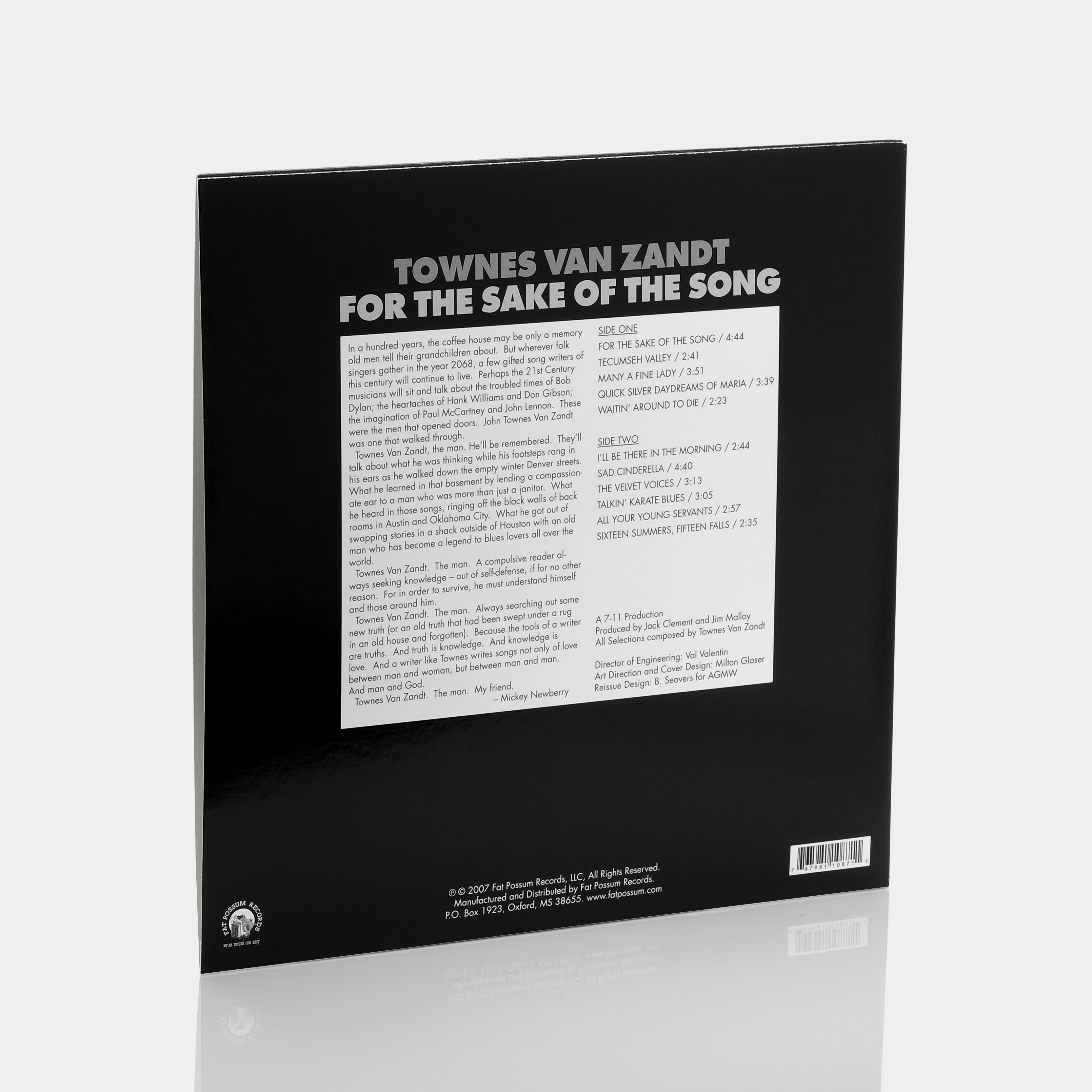 Townes Van Zandt - For The Sake Of The Song LP Vinyl Record