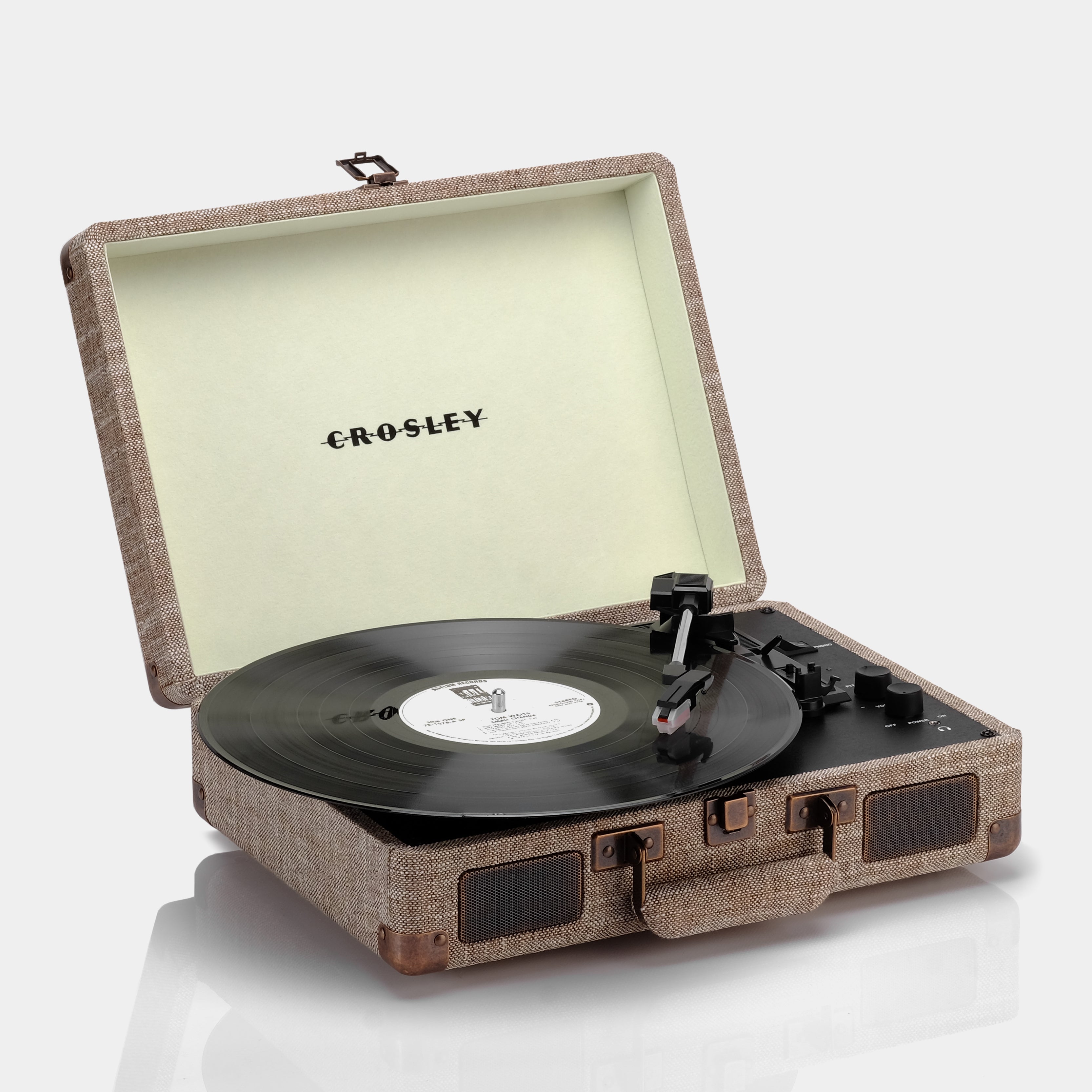 Crosley Cruiser Deluxe Havana Tweed Fabric Portable Turntable with Bluetooth