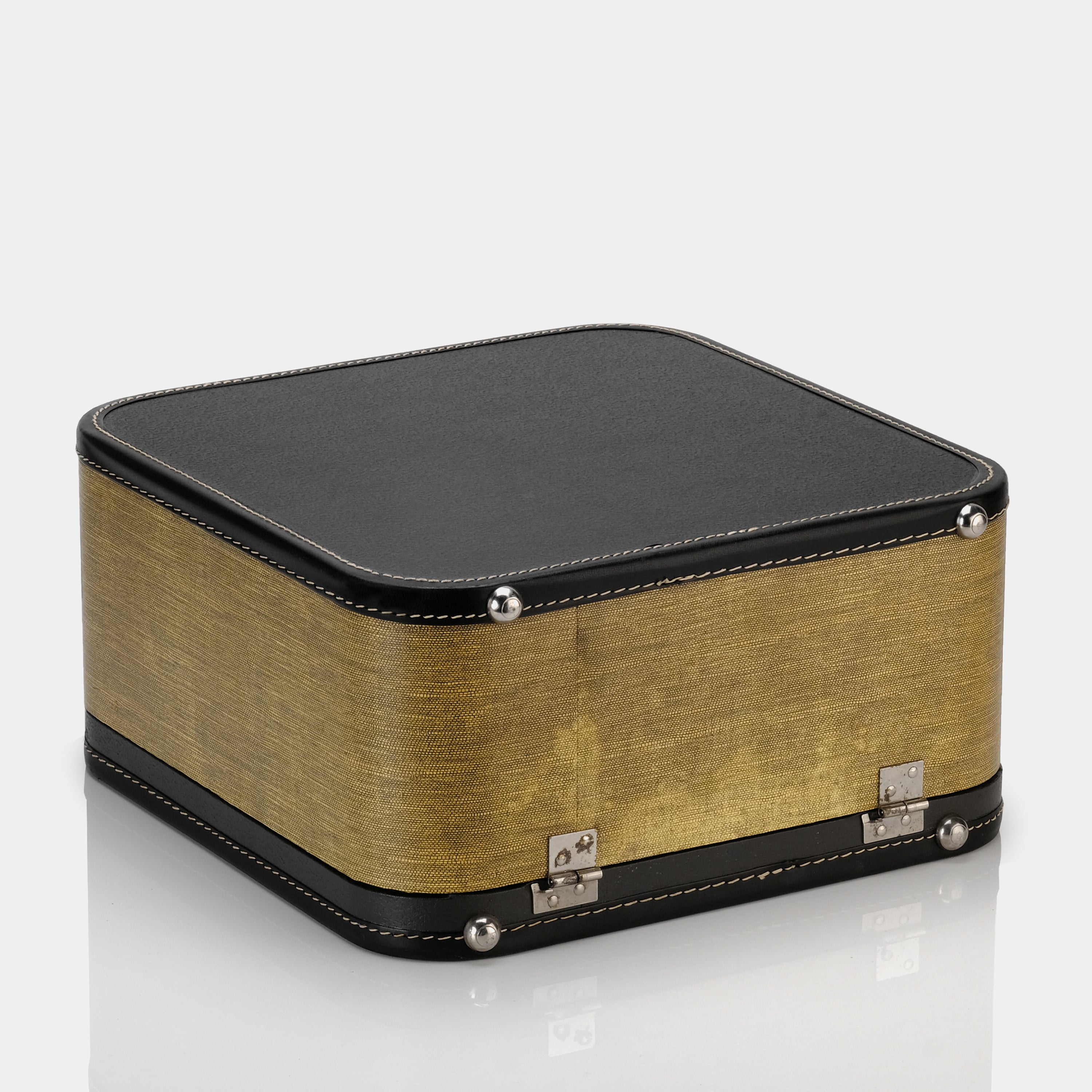 Underwood Leader Golden Touch Blue Manual Typewriter and Case