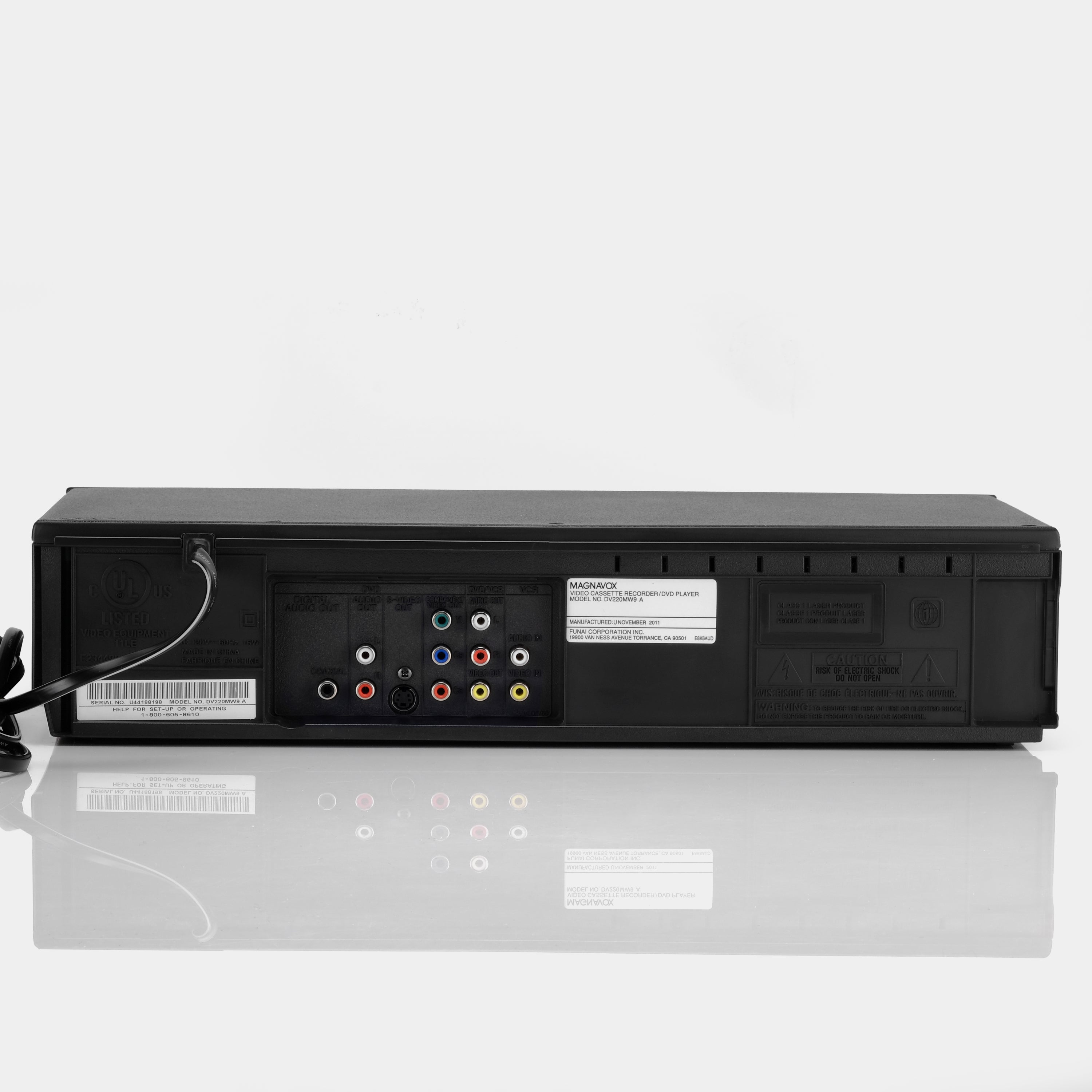 Magnavox DV220 MW9 VCR VHS and DVD Player