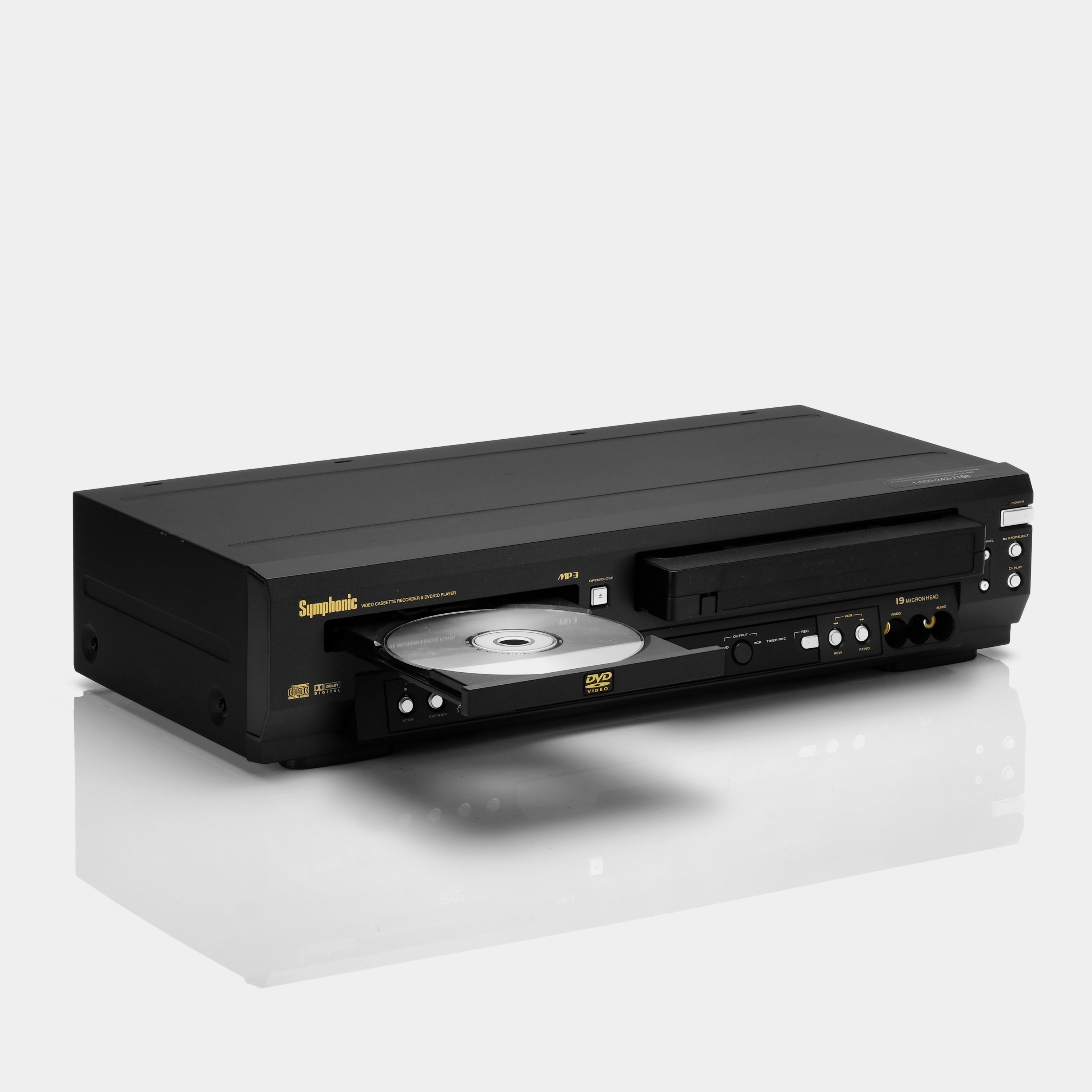 Symphonic WF803 VCR VHS and DVD Player