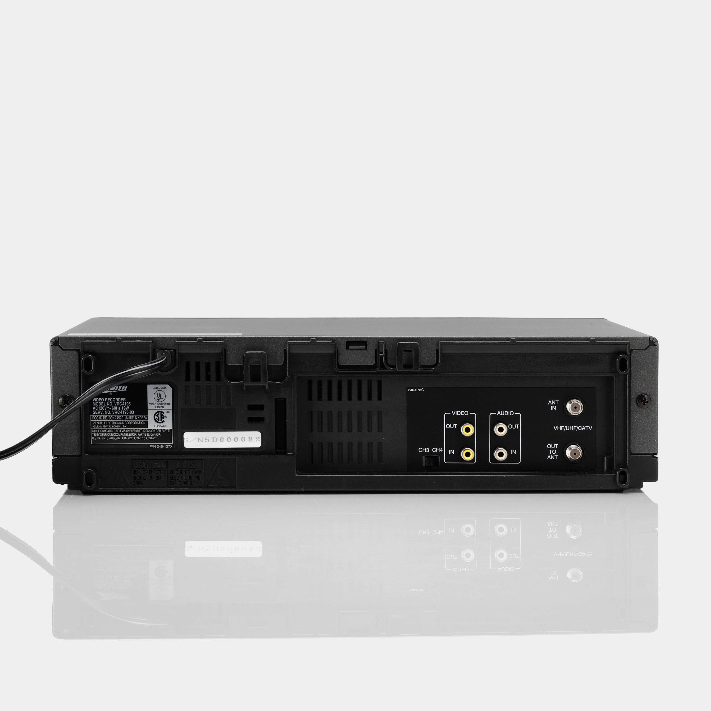 Zenith VRC4195 VCR VHS Player