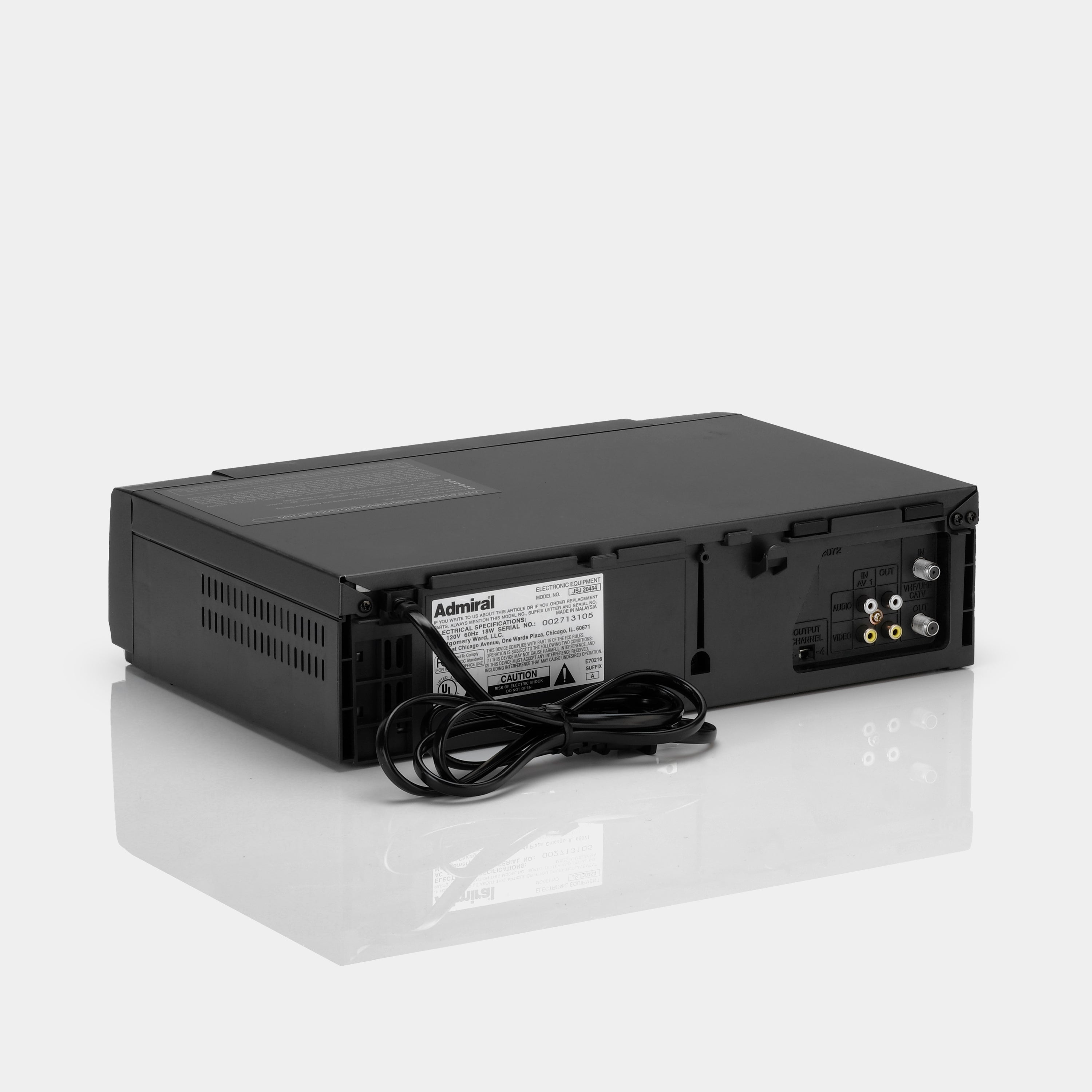 Admiral JSJ20454 VCR VHS Player