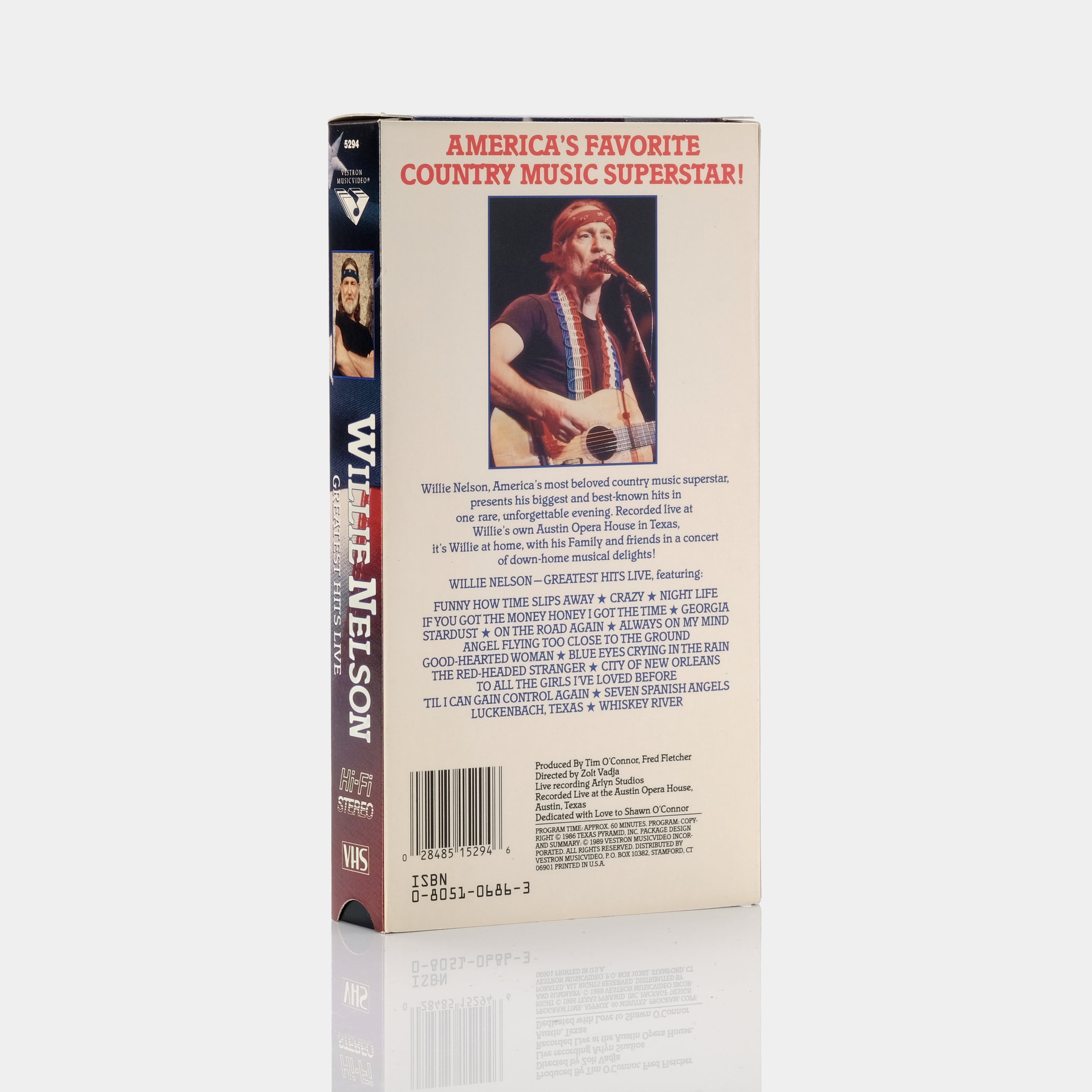 Willie Nelson Greatest Hits Live VHS Tape