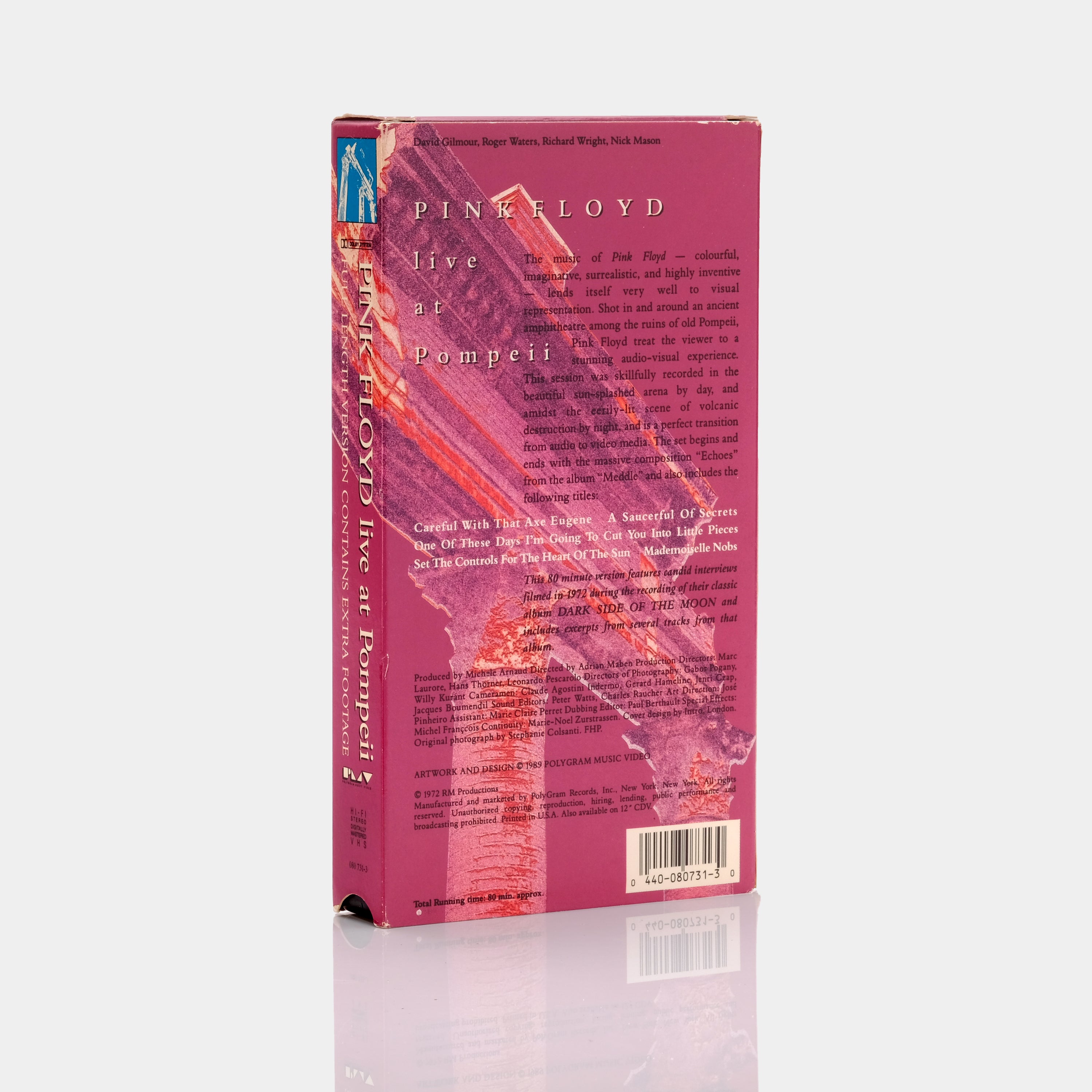 Pink Floyd: Live At Pompeii VHS Tape