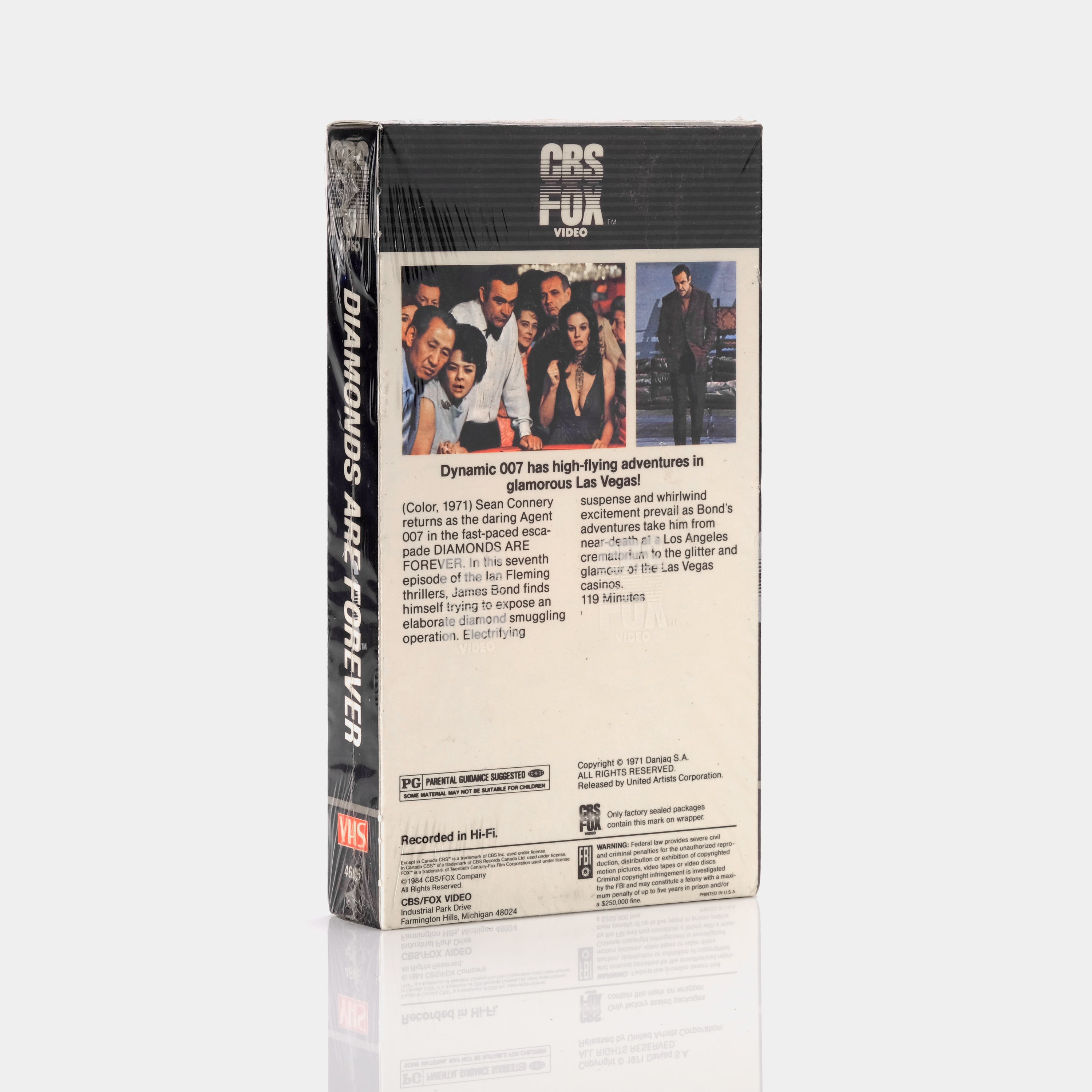 Diamonds Are Forever (Sealed) VHS Tape