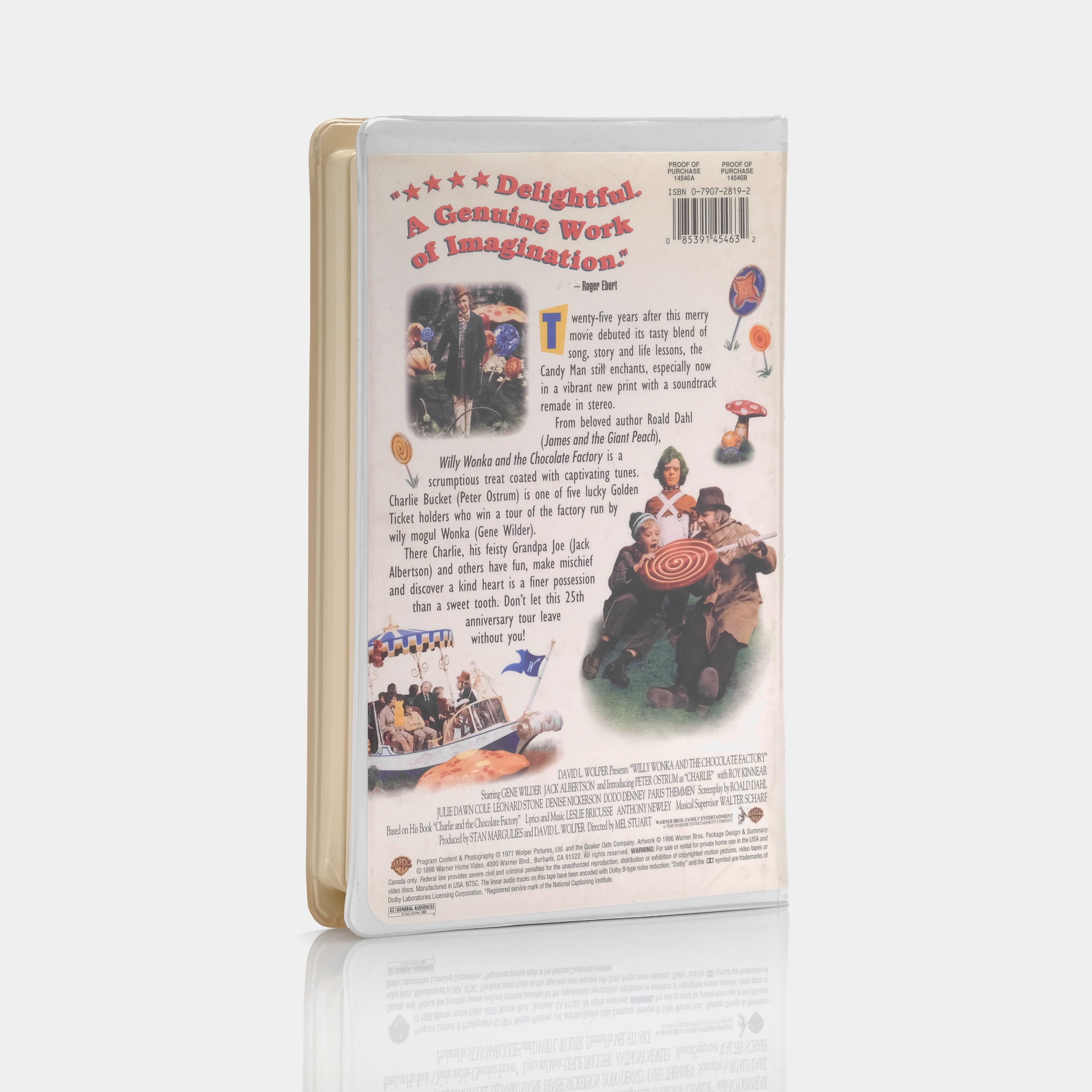 Willy Wonka & The Chocolate Factory (25th Anniversary Edition) VHS Tape