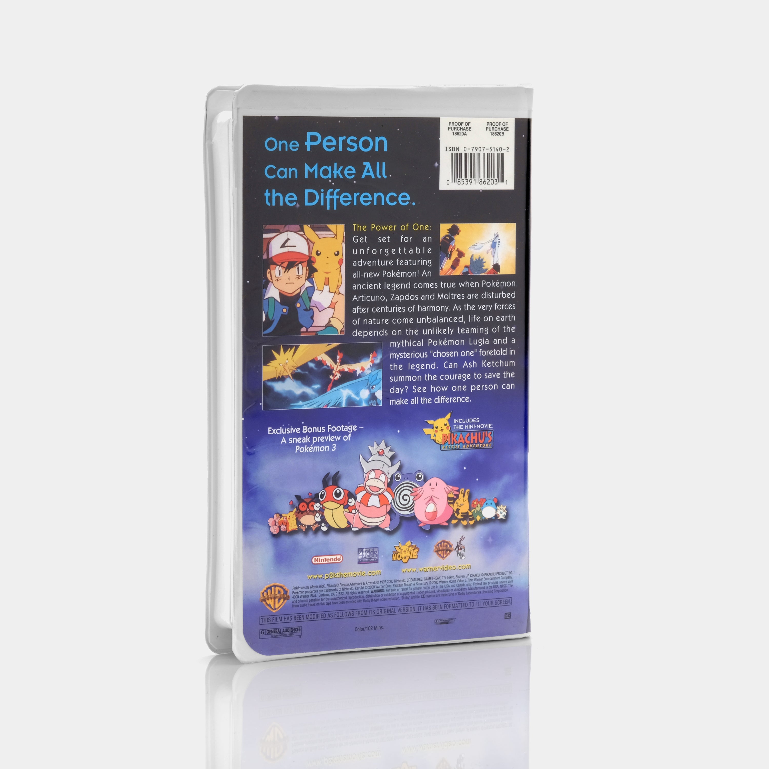 Pokémon The Movie 2000 VHS Tape