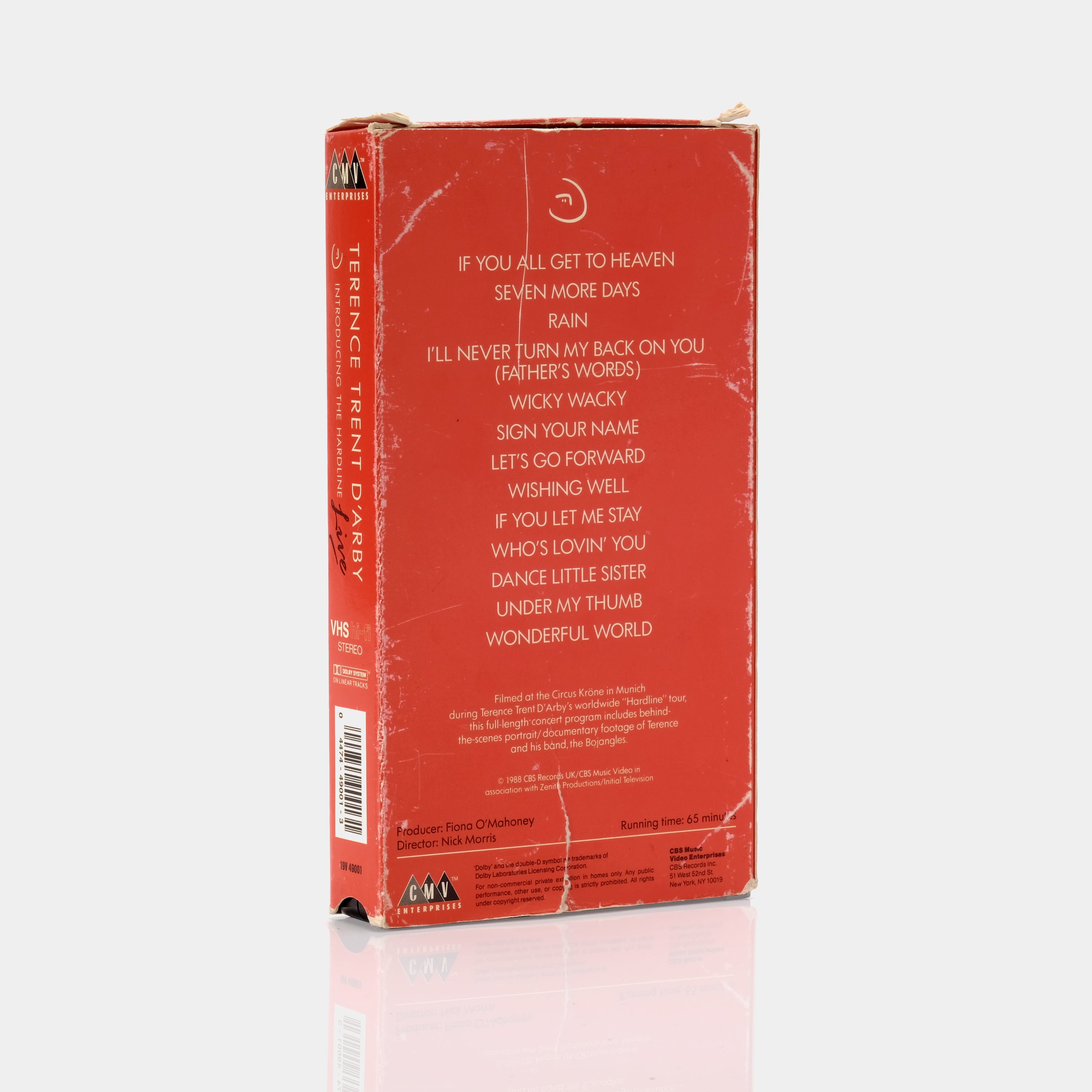 Terence Trent D'Arby Introducing The Hardline Live VHS Tape