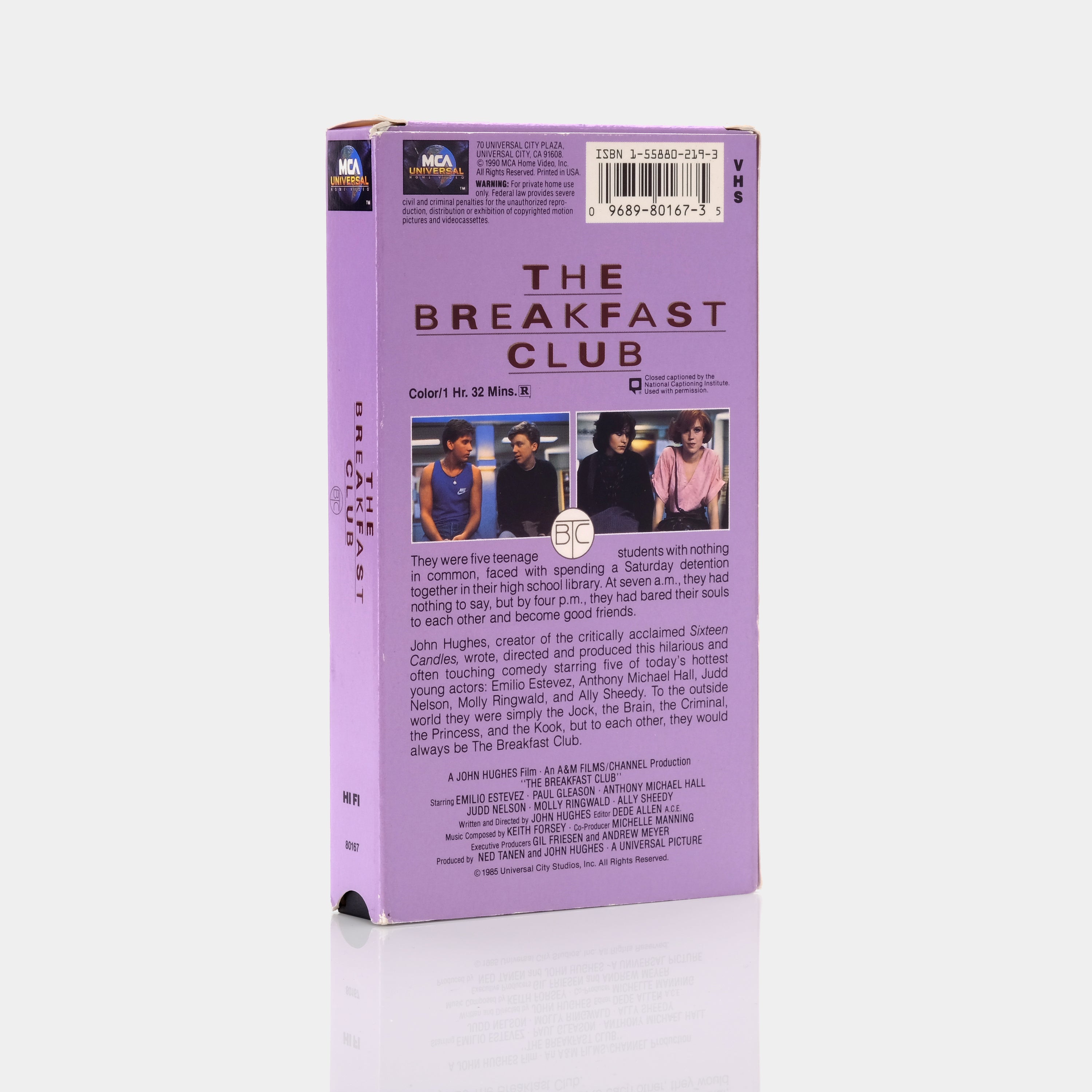 The Breakfast Club VHS Tape