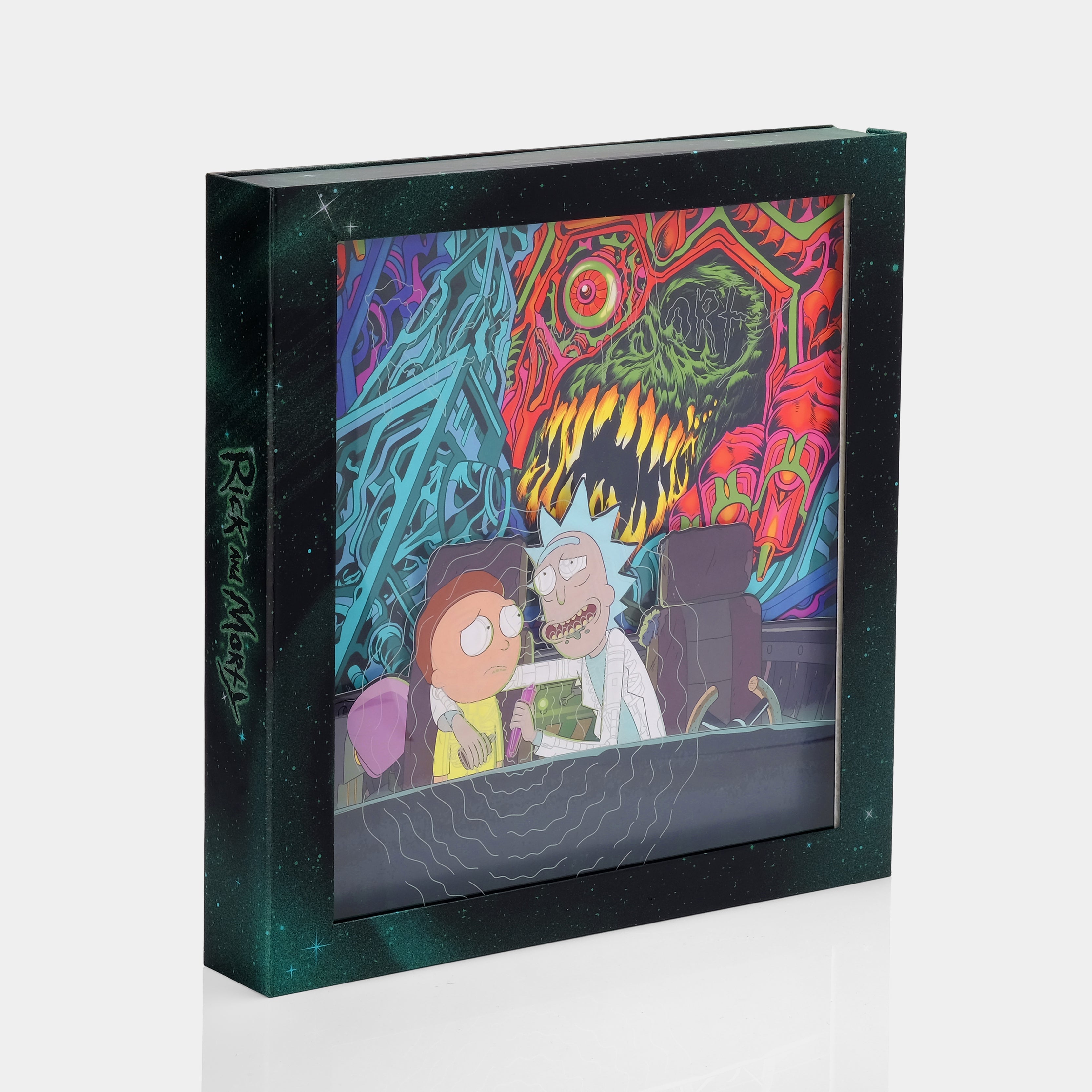 The Rick And Morty Soundtrack 2xLP Portal Colored Vinyl Record + 7" Clear Single