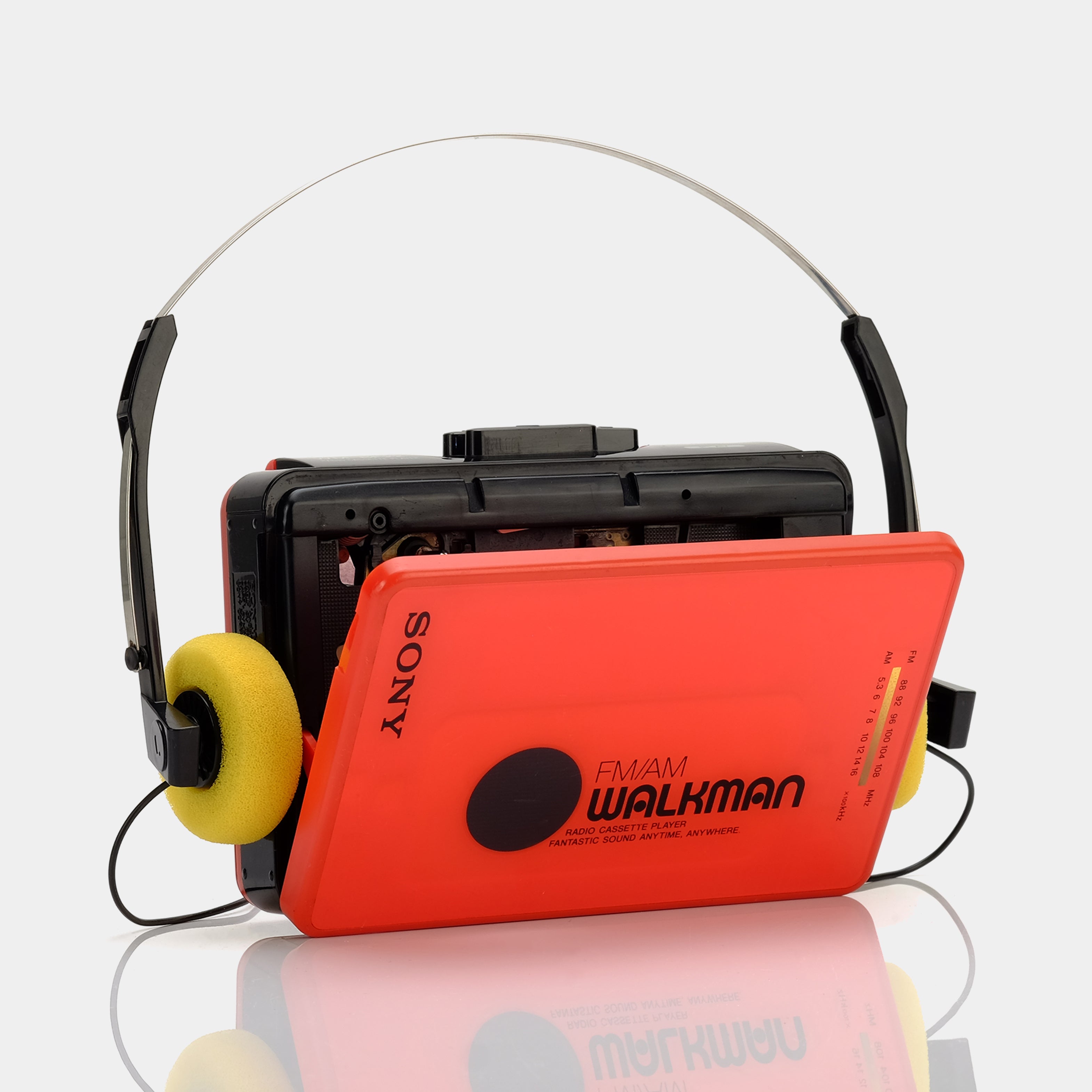 Sony Walkman WM-BF22 Red AM/FM Portable Cassette Player