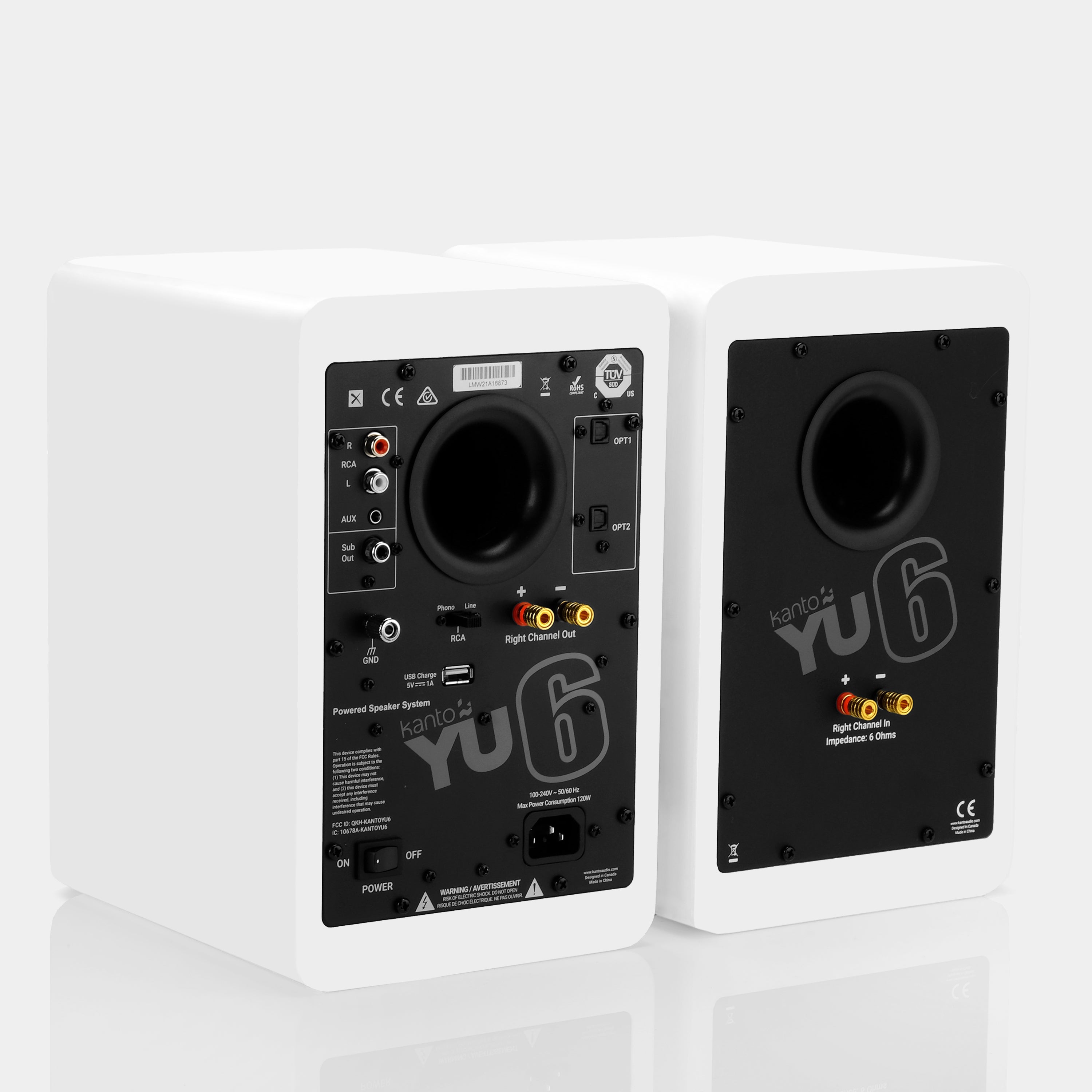 Kanto YU6 Powered Speakers - Matte White