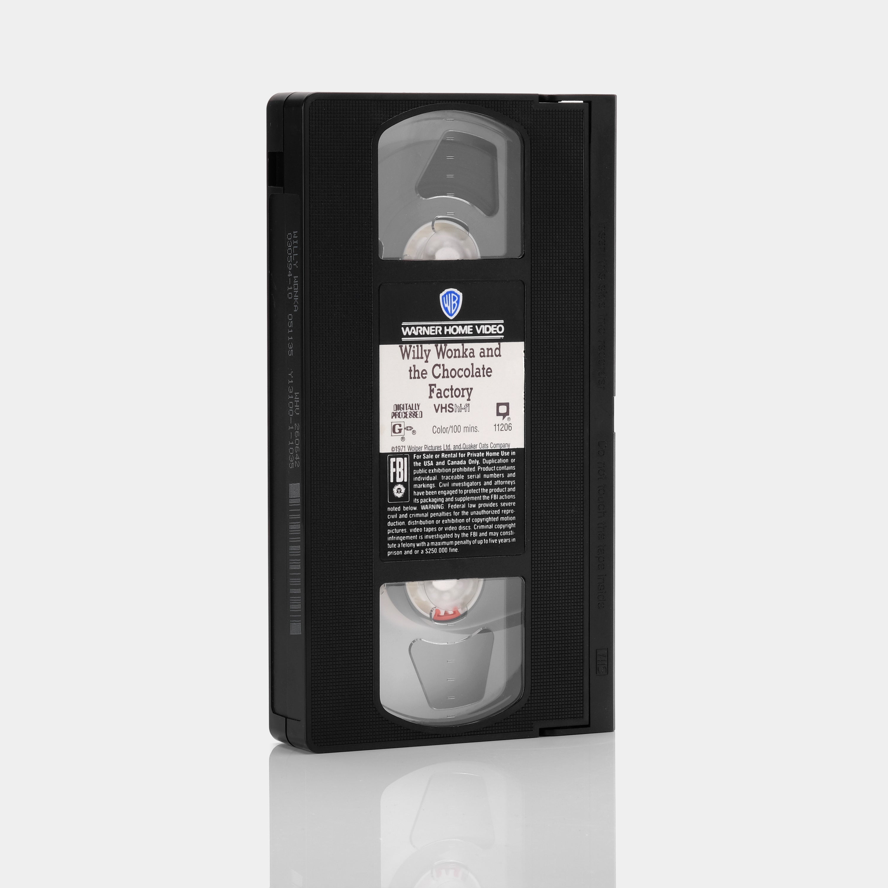 Willy Wonka & the Chocolate Factory VHS Tape