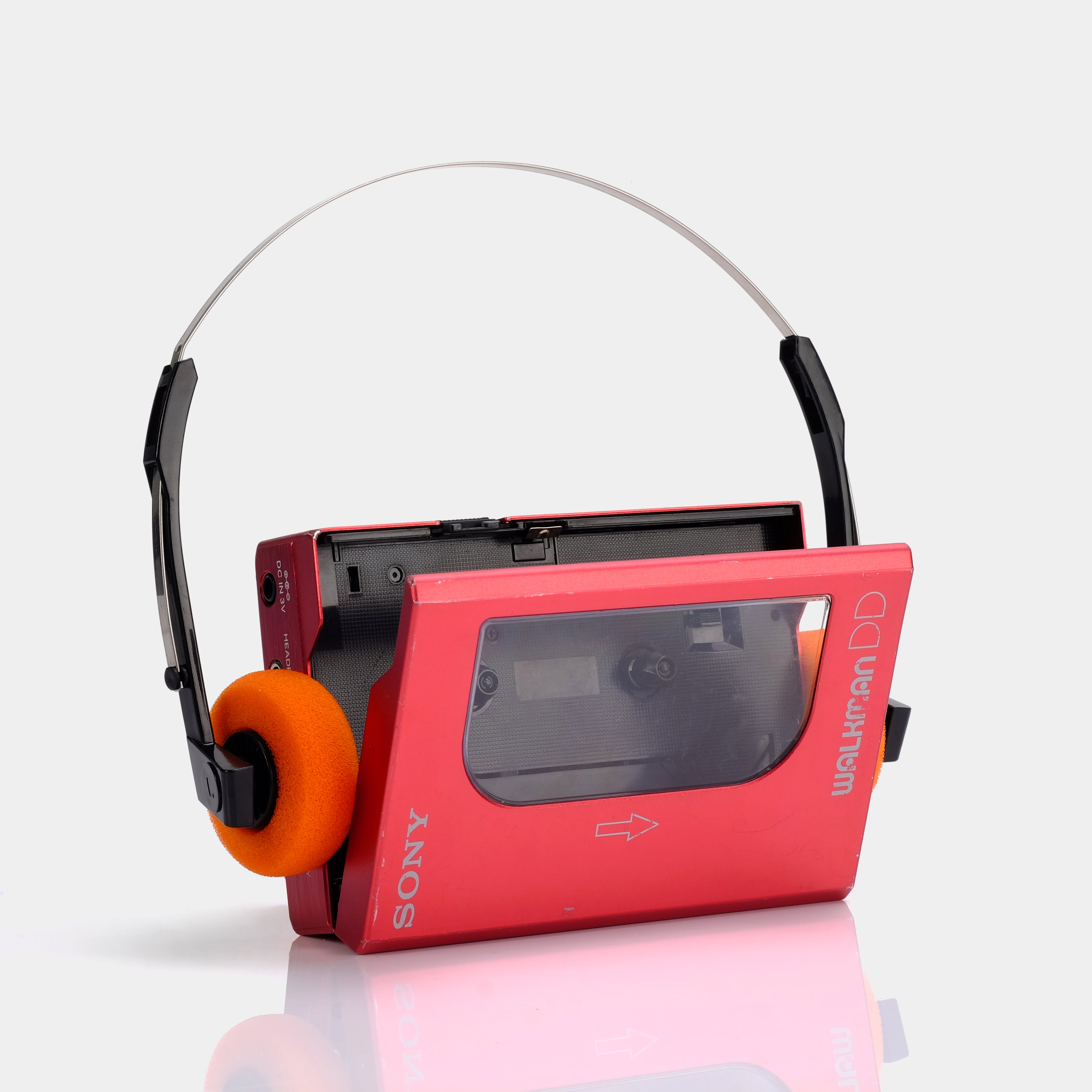Sony Walkman WM-DD10 Red Portable Cassette Player