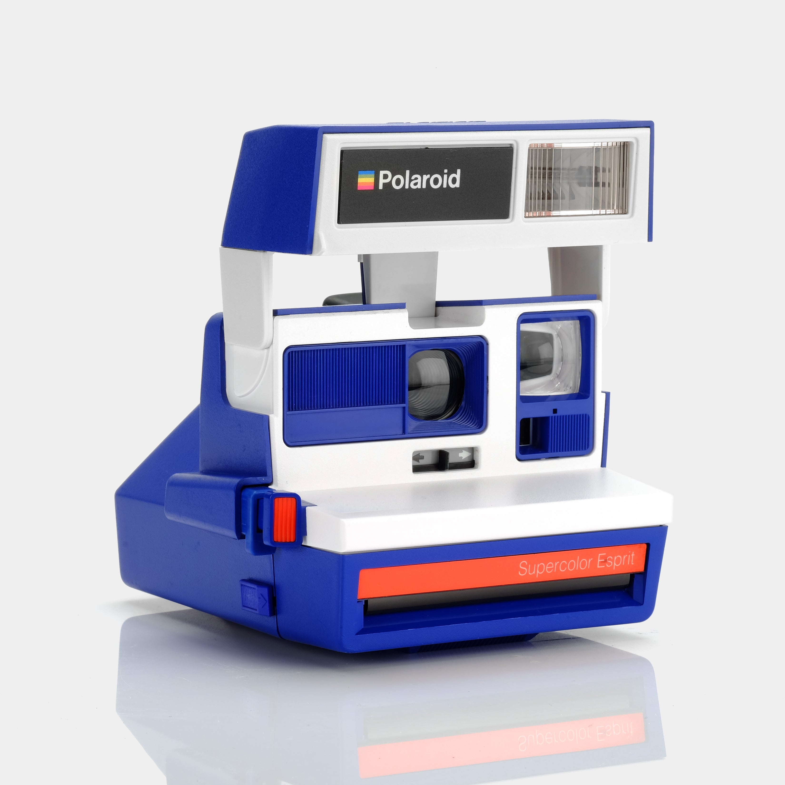 Polaroid 600 Supercolor ESPRIT Blue & White Instant Film Camera