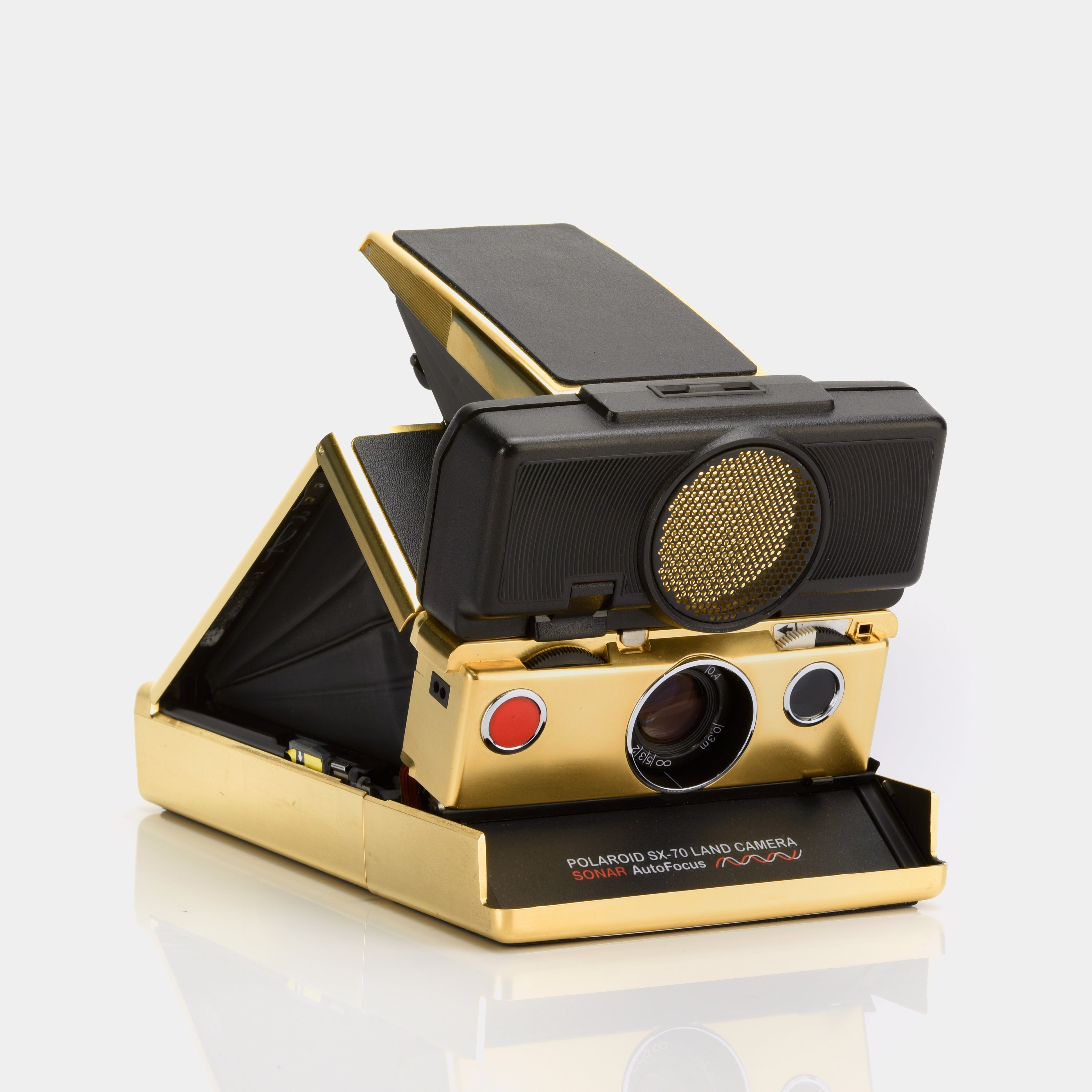 Polaroid SX-70 Sonar Autofocus Gold Plated Limited Edition Folding Instant Film Camera