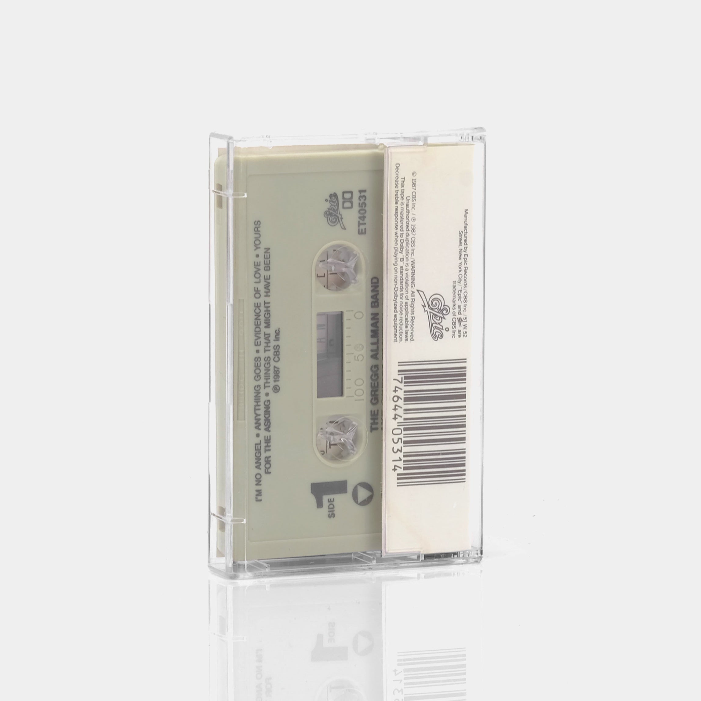 The Gregg Allman Band - I'm No Angel Cassette Tape