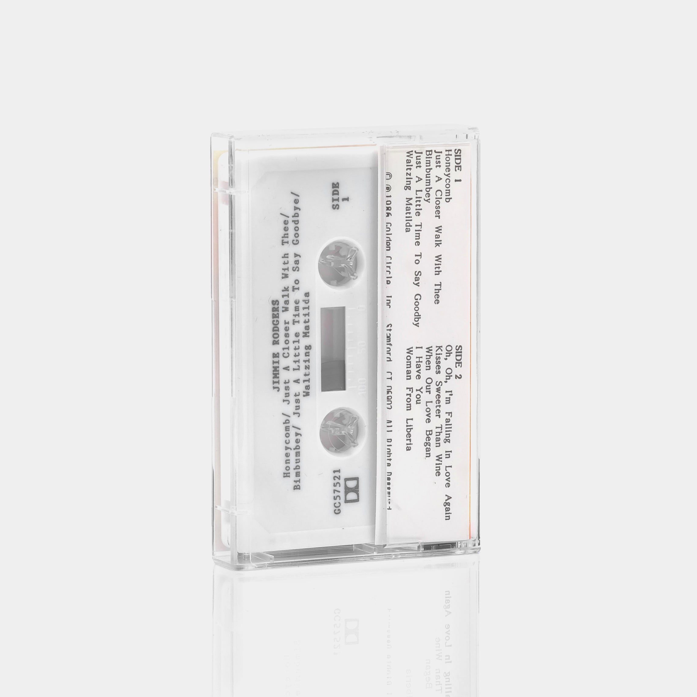 Jimmie Rodgers - Honeycomb Cassette Tape