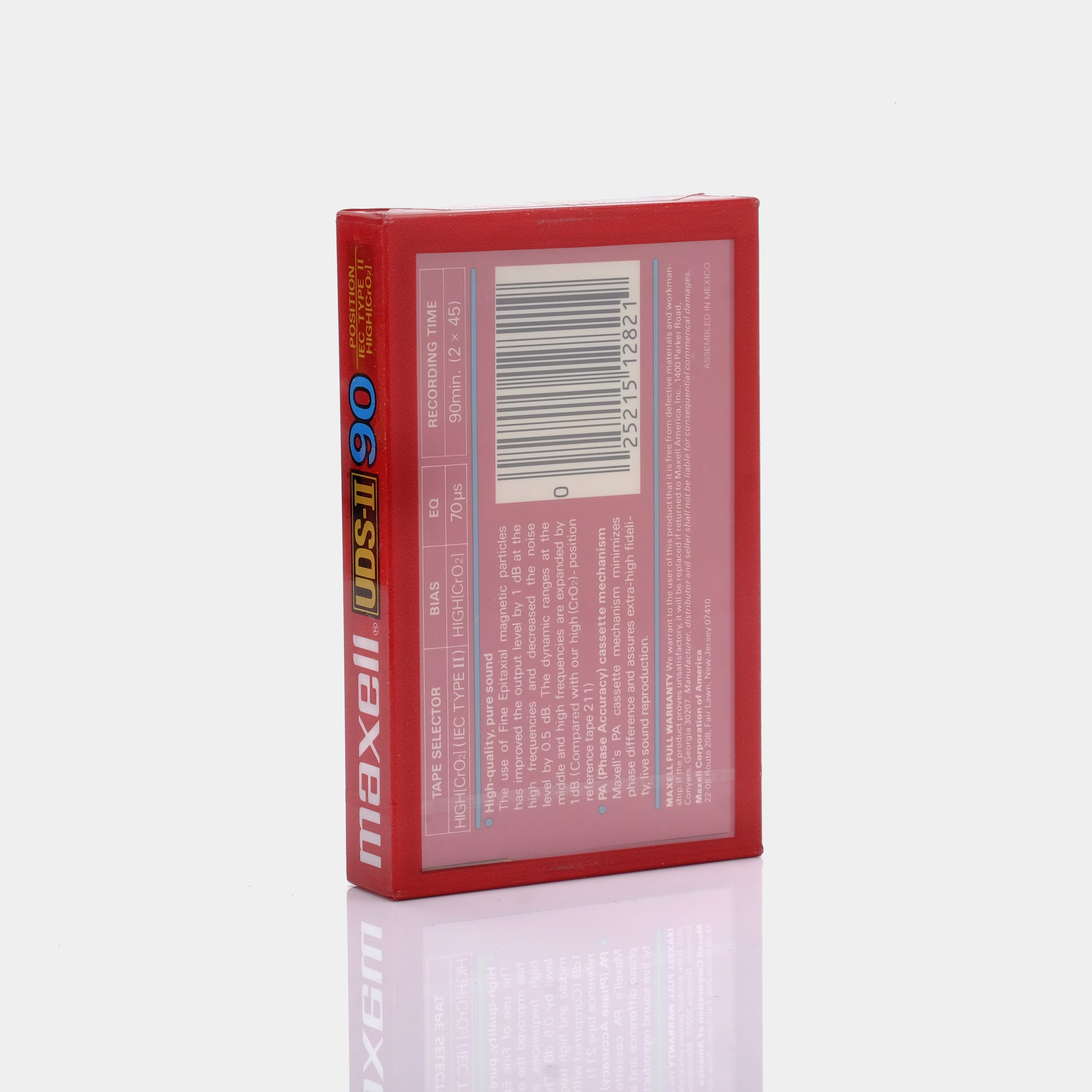 Maxell UDS-2 Type II 90 Min Blank Cassette Tape