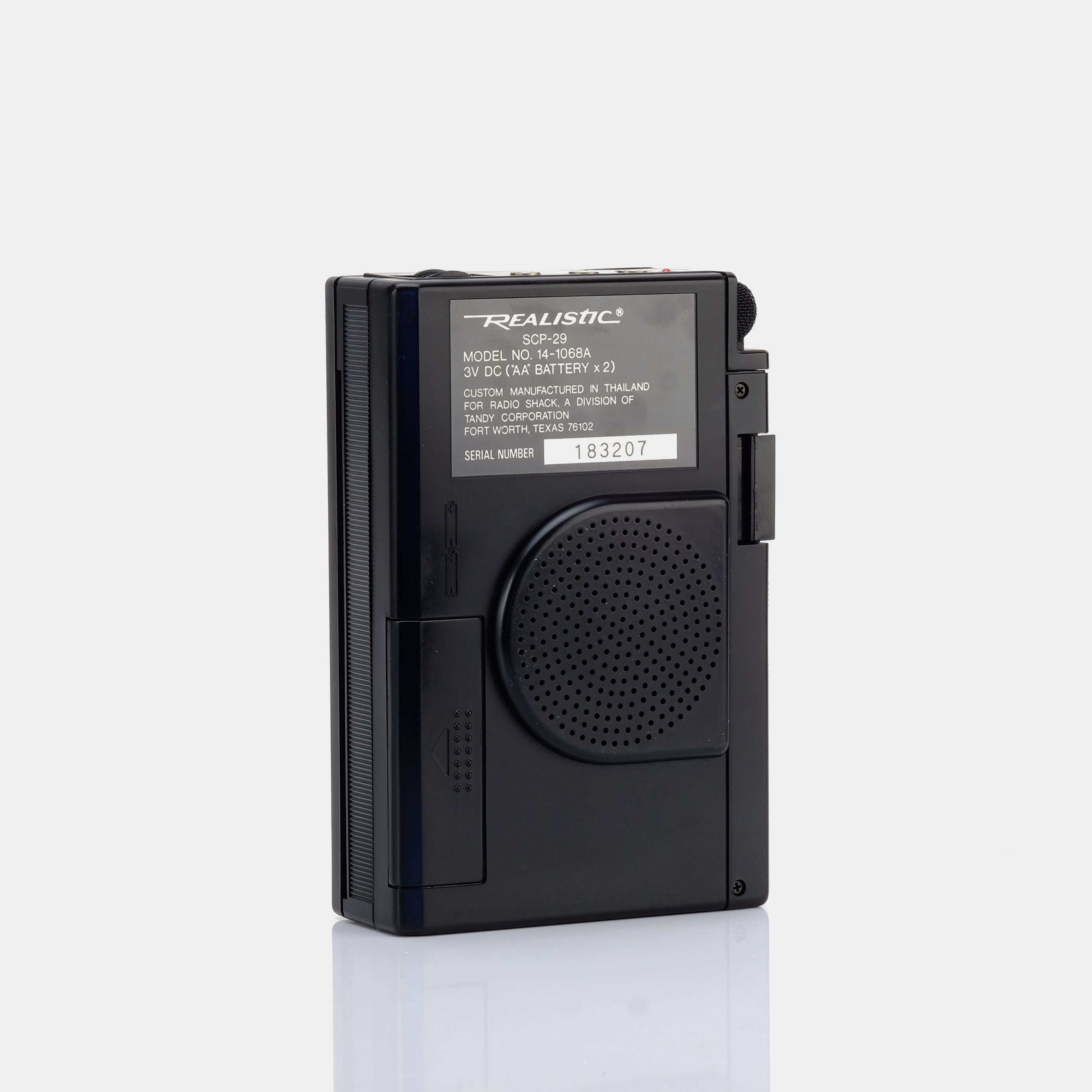 Realistic Stereo-Mate SCP-29 Portable Cassette Player + Recorder