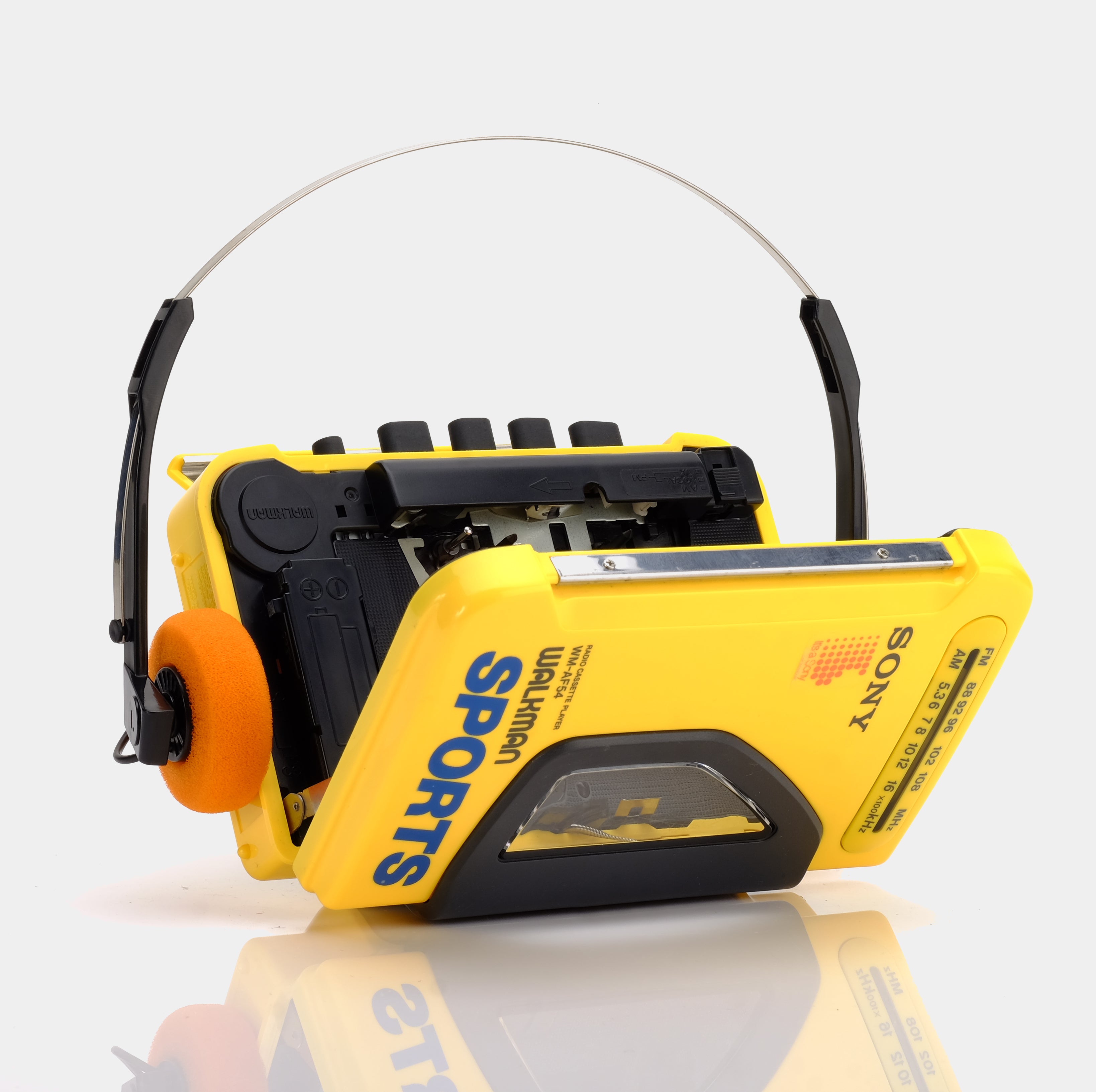 Sony Sports Walkman WM-AF54 Yellow AM/FM Portable Cassette Player
