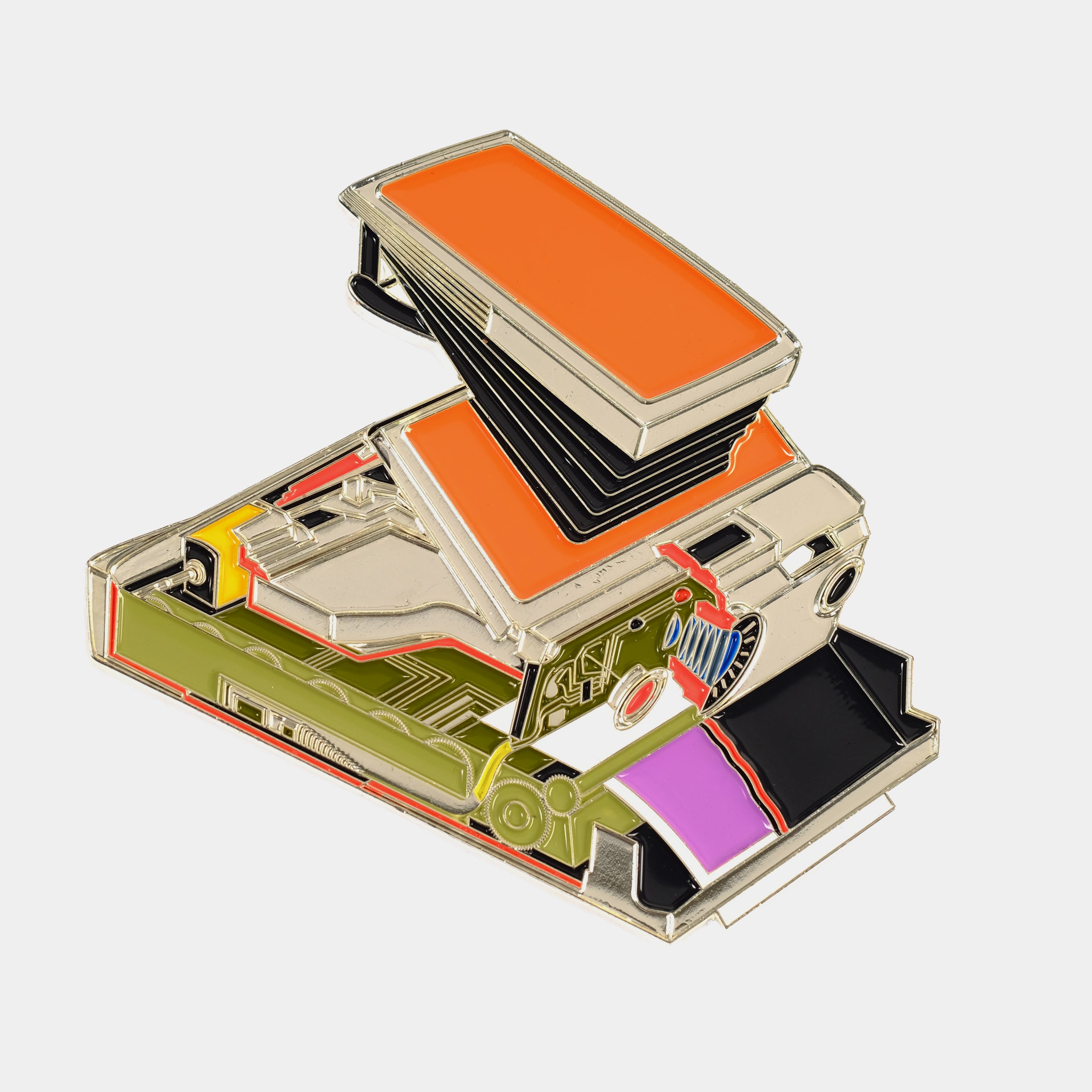 Polaroid SX-70 Cross Section Enamel Pin