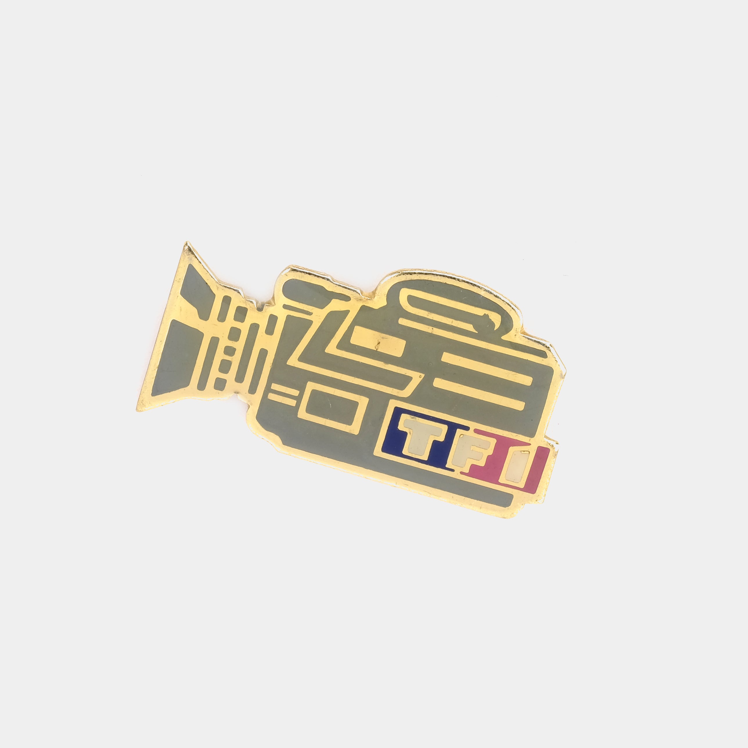 TF1 Video Camera Vintage Enamel Pin