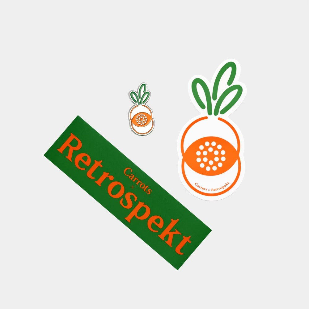 Carrots x Retrospekt Pin & Sticker Bundle