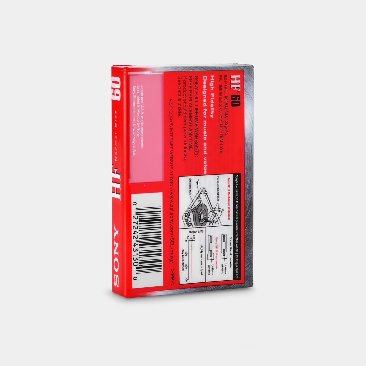 Sony HF60 Type I 60 Min Blank Cassette Tape – Retrospekt